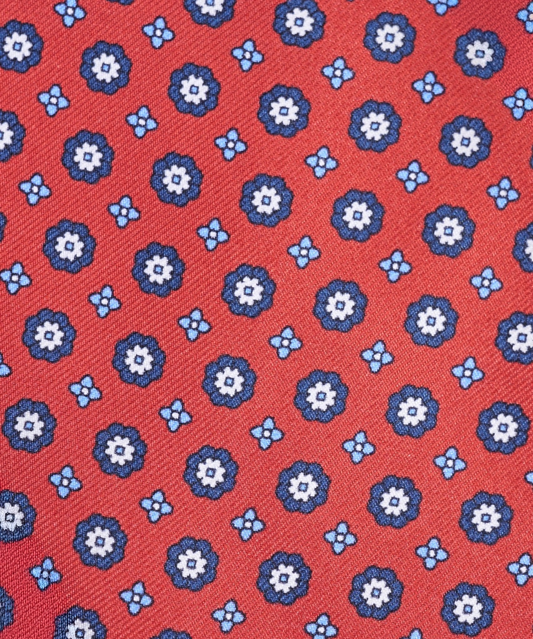 SOCI3TY Das zijde rood bloemenprint - The Society Shop