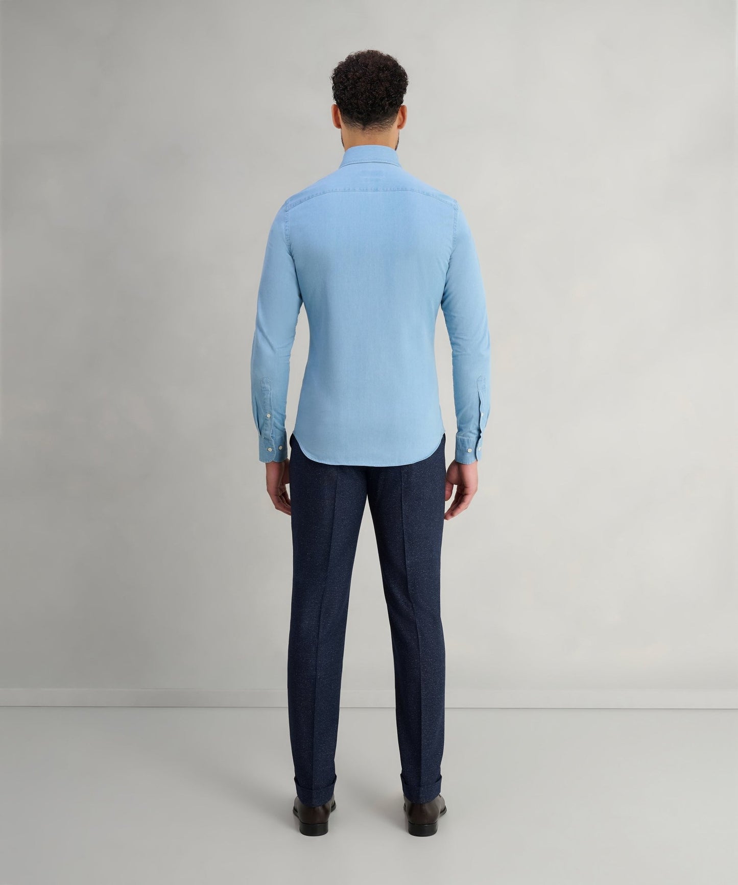 Profuomo Denim overhemd katoen blauw - The Society Shop