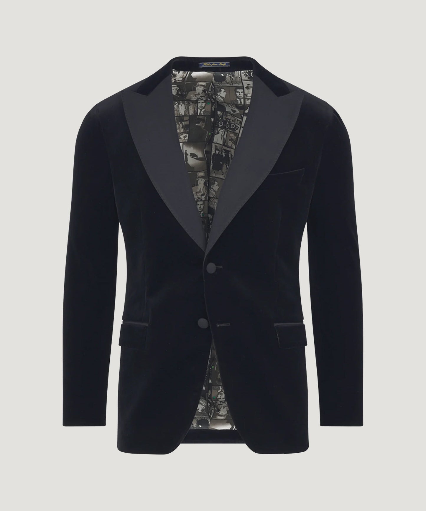 SOCI3TY Dinner jacket velvet zwart - The Society Shop