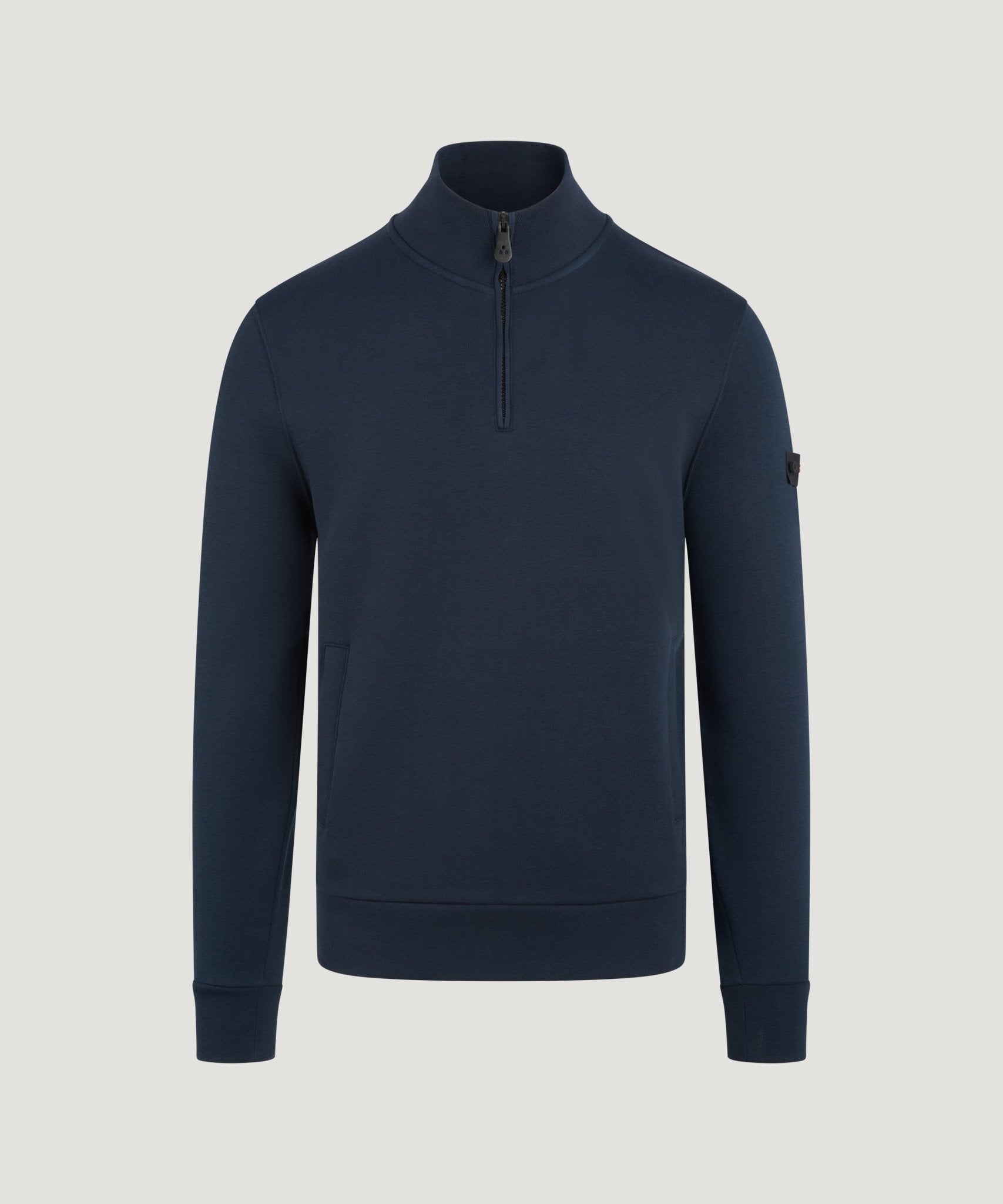 Peuterey Dory sweater half - zip katoen donkerblauw - THE SOCIETY SHOP