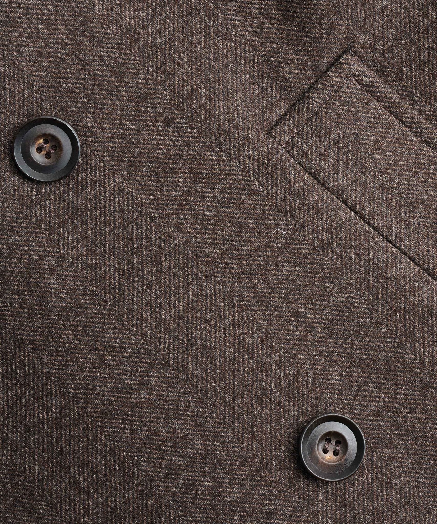 Corneliani Double - breasted mantel wol bruin - THE SOCIETY SHOP