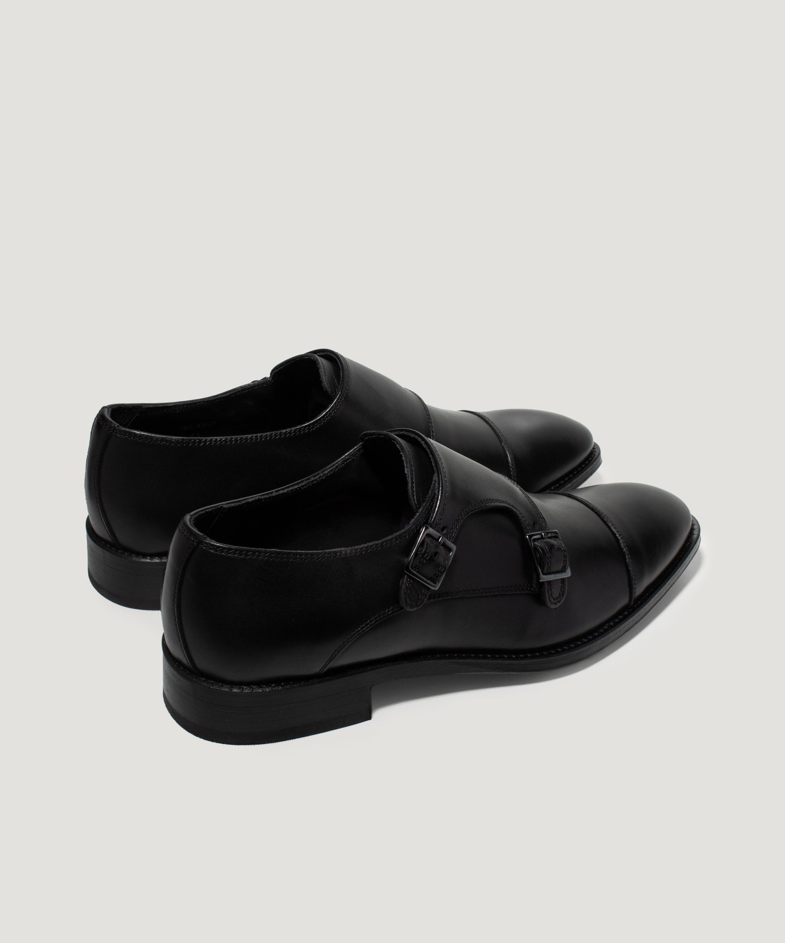 SOCI3TY Limited Fashion Double monk gespschoen kalfsleer zwart - THE SOCIETY SHOP