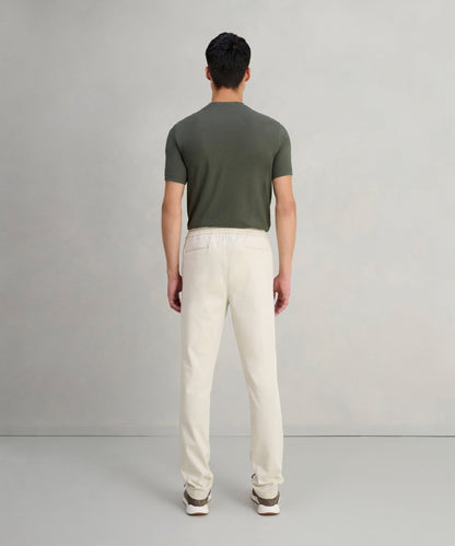 SOCI3TY Eazy Pant katoen/Lyocell off - white - The Society Shop