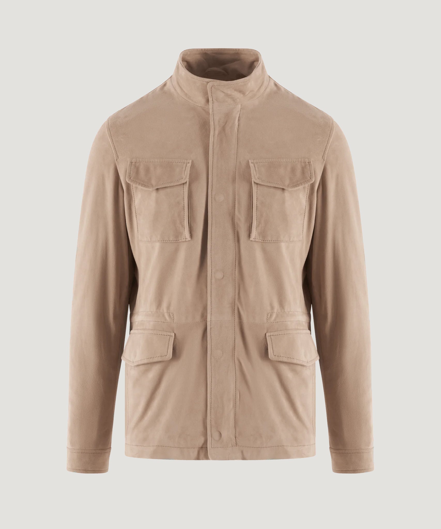 SOCI3TY by Gimo's Field jacket suède beige - THE SOCIETY SHOP