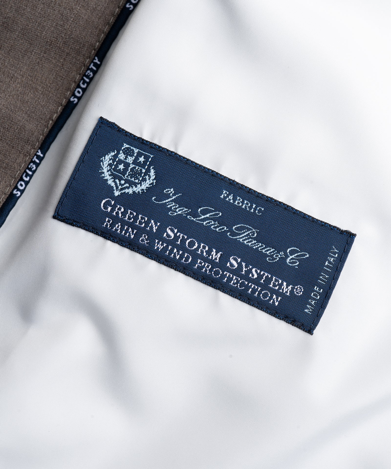 SOCI3TY Limited Fashion Field jacket wol Green Storm System® bruin - THE SOCIETY SHOP