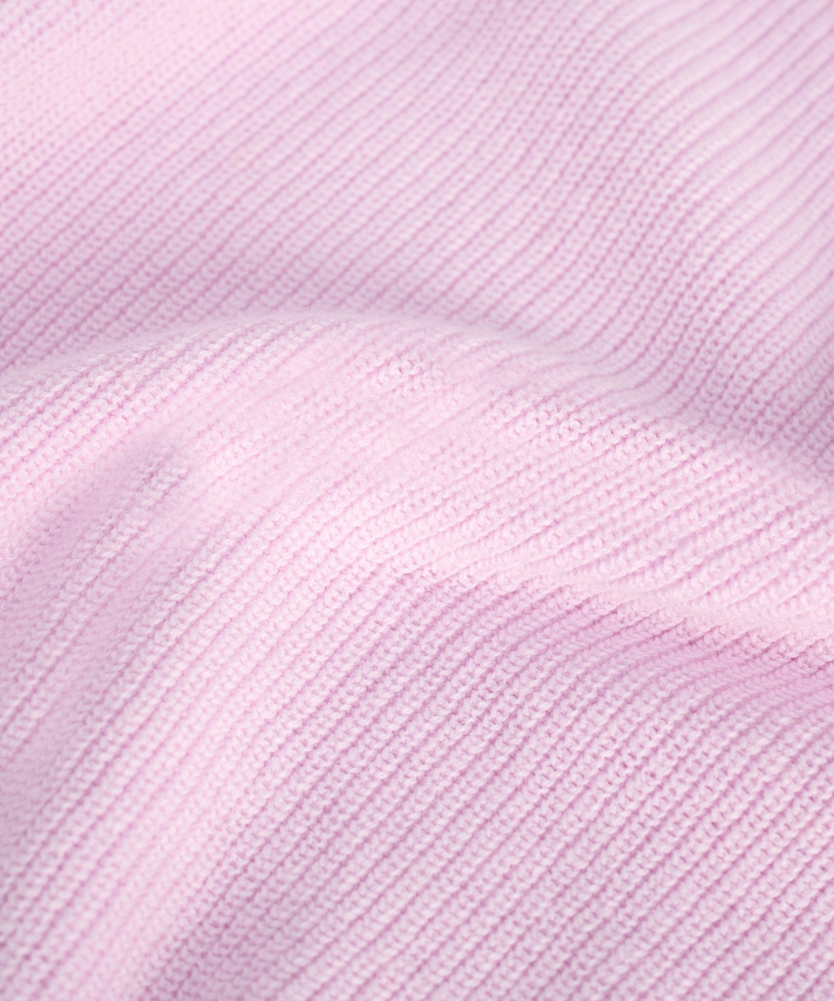 SOCI3TY Fisherman ribbed trui crewneck katoen linnen roze - THE SOCIETY SHOP