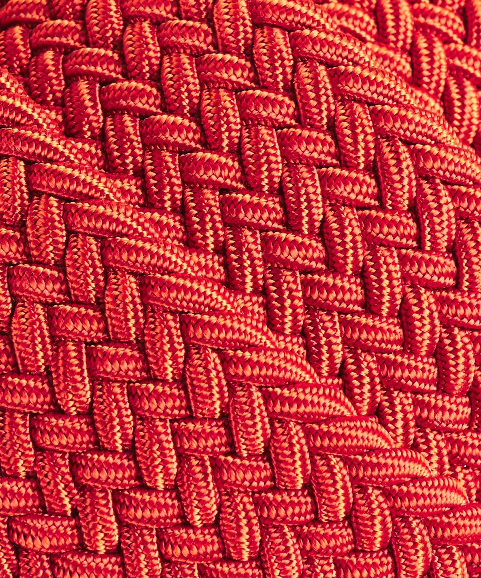 Profuomo Gevlochten riem elastiek rood - The Society Shop