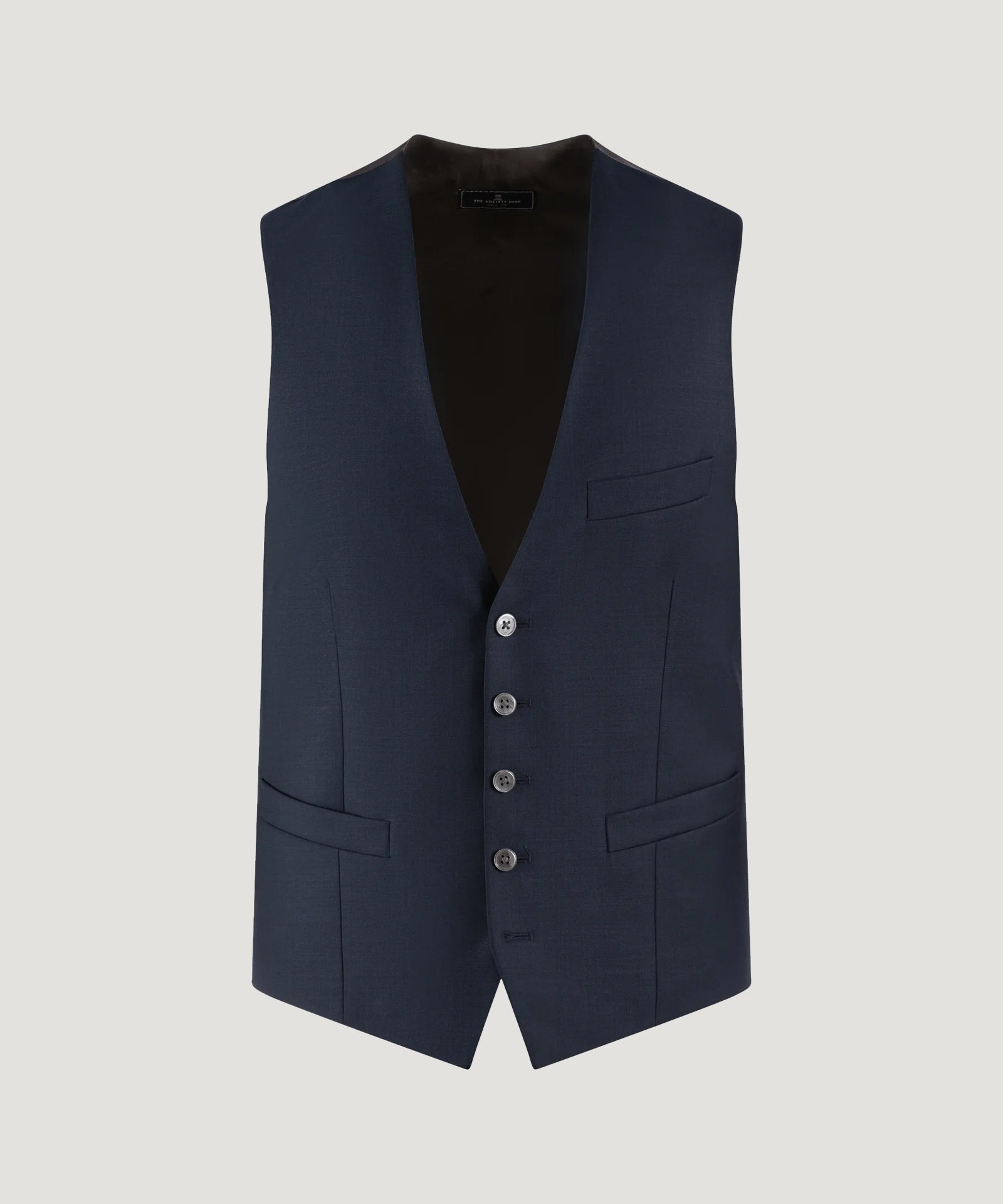 SOCI3TY Gilet navy wol - The Society Shop