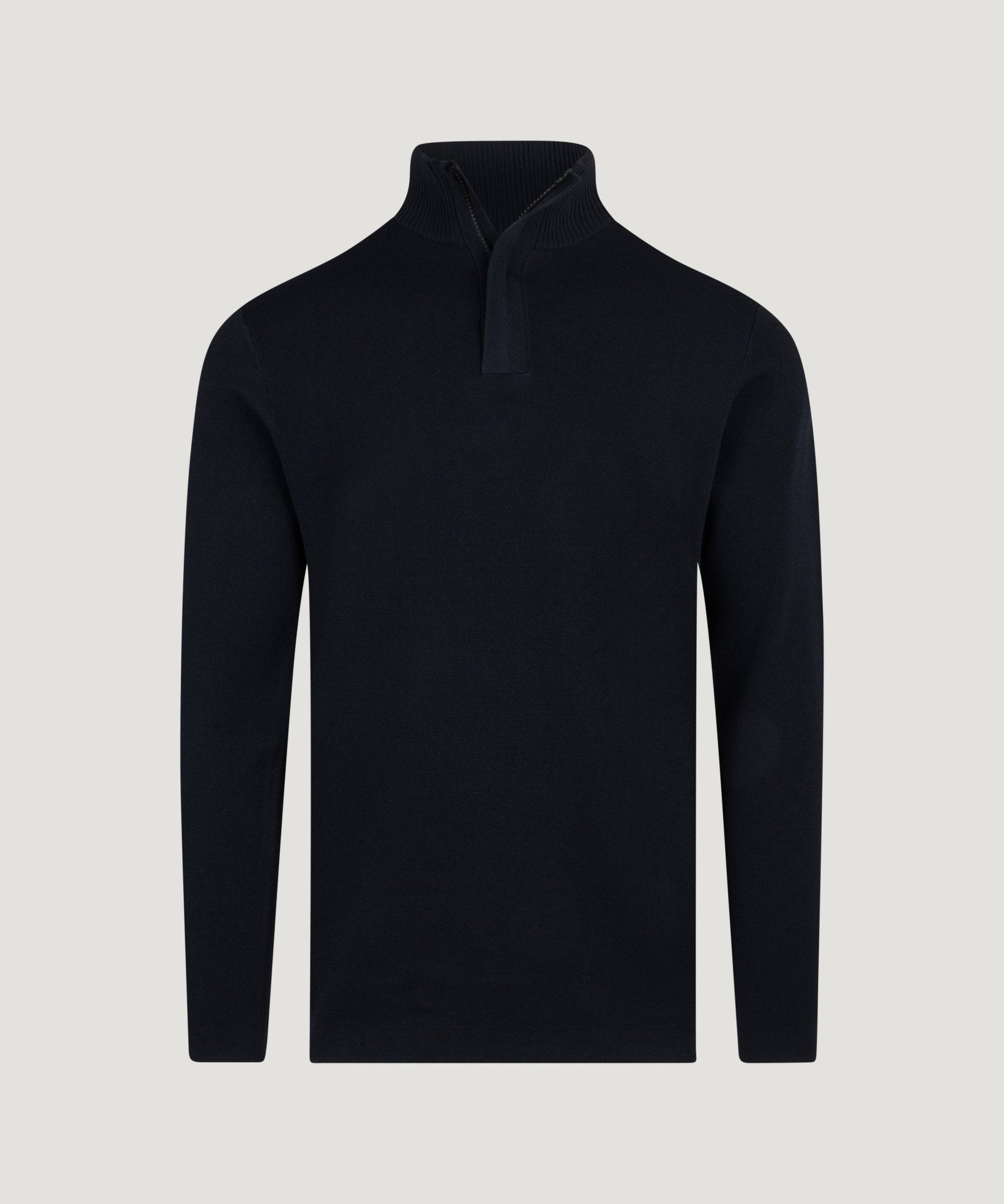SOCI3TY Limited Fashion Half-zip trui cool dry easy stretch donkerblauw - THE SOCIETY SHOP