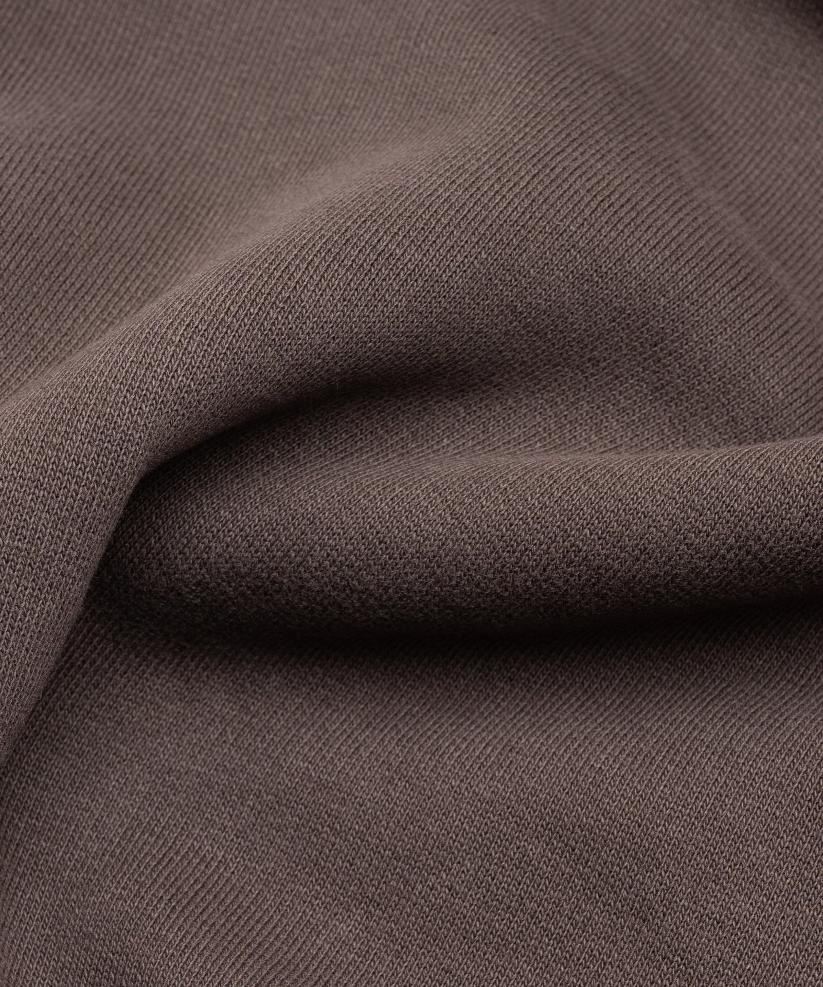 SOCI3TY Limited Fashion Half - zip trui garment - dyed mercerized katoen bruin - THE SOCIETY SHOP