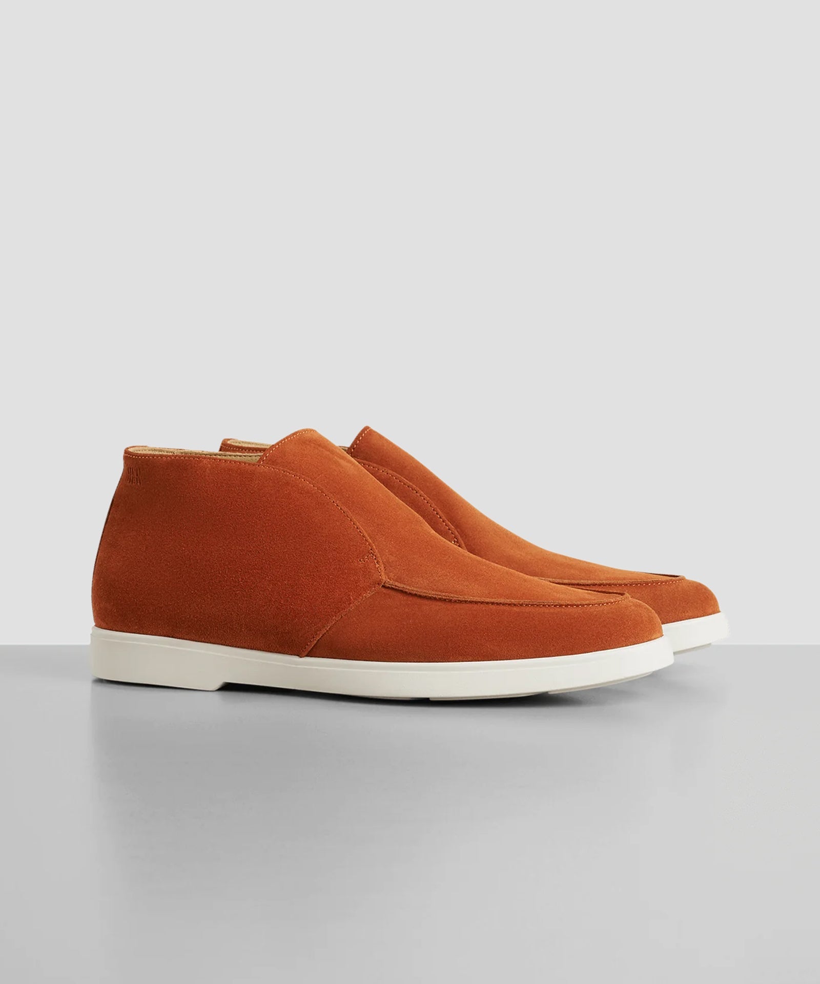 Fabiano Ricci Halfhoge instapper suède roestbruin - The Society Shop