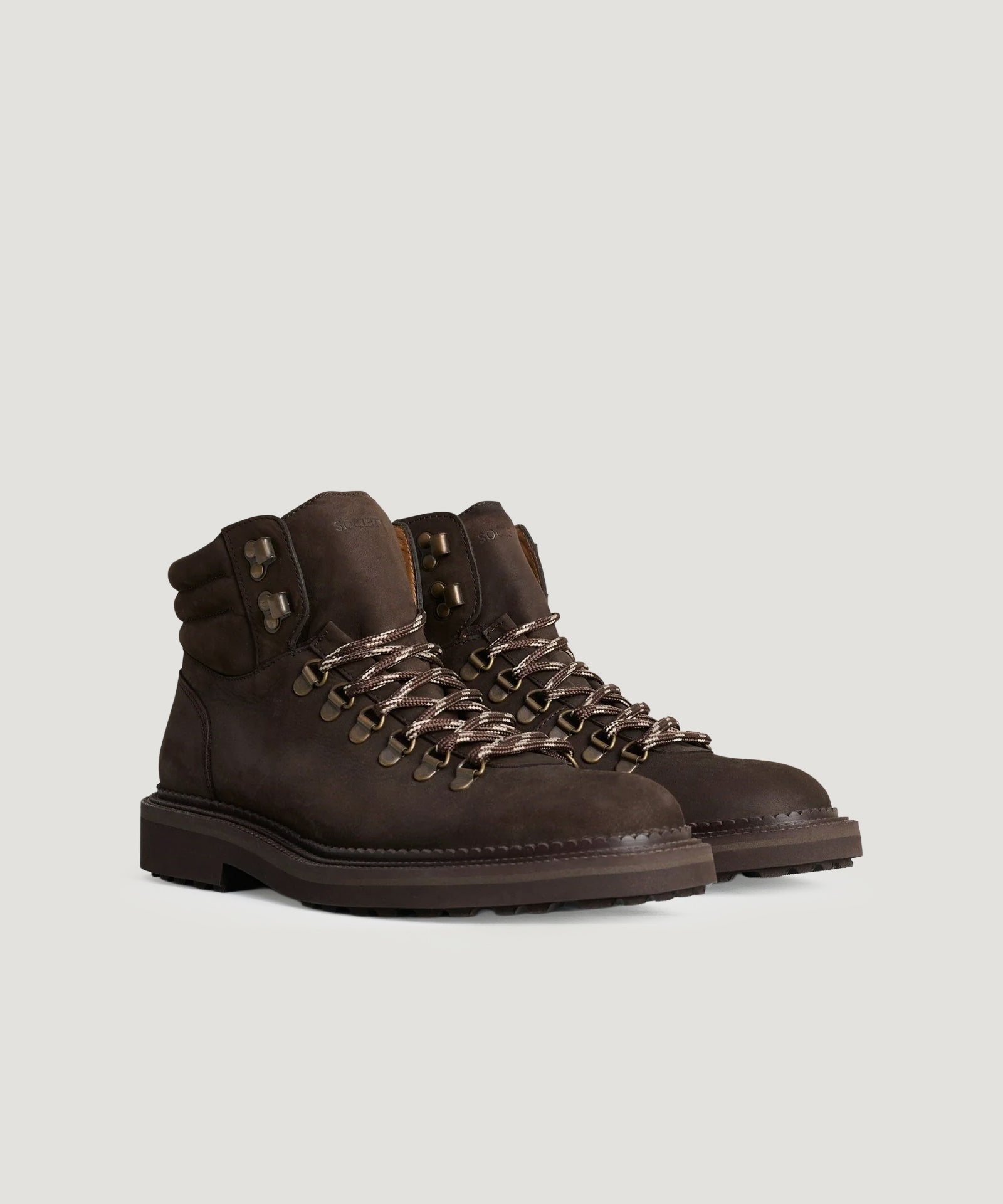 SOCI3TY Hiking boot leer bruin - THE SOCIETY SHOP