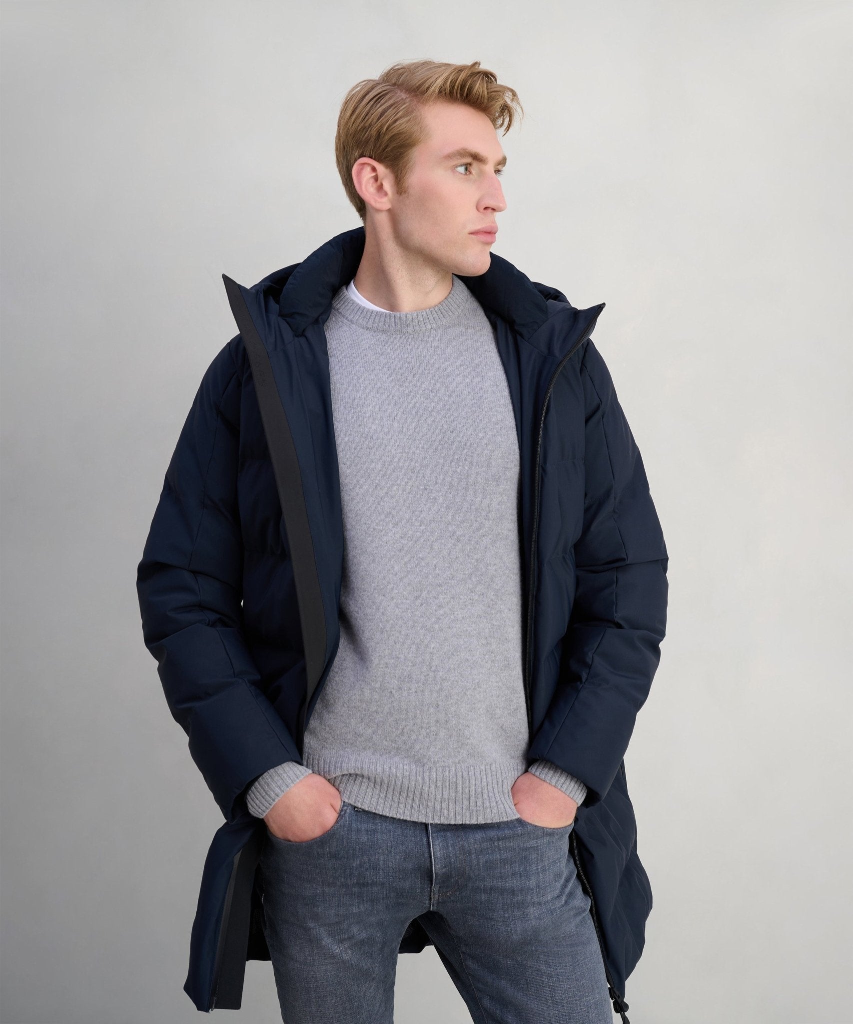 Fradi HYPER Parka donkerblauw - The Society Shop