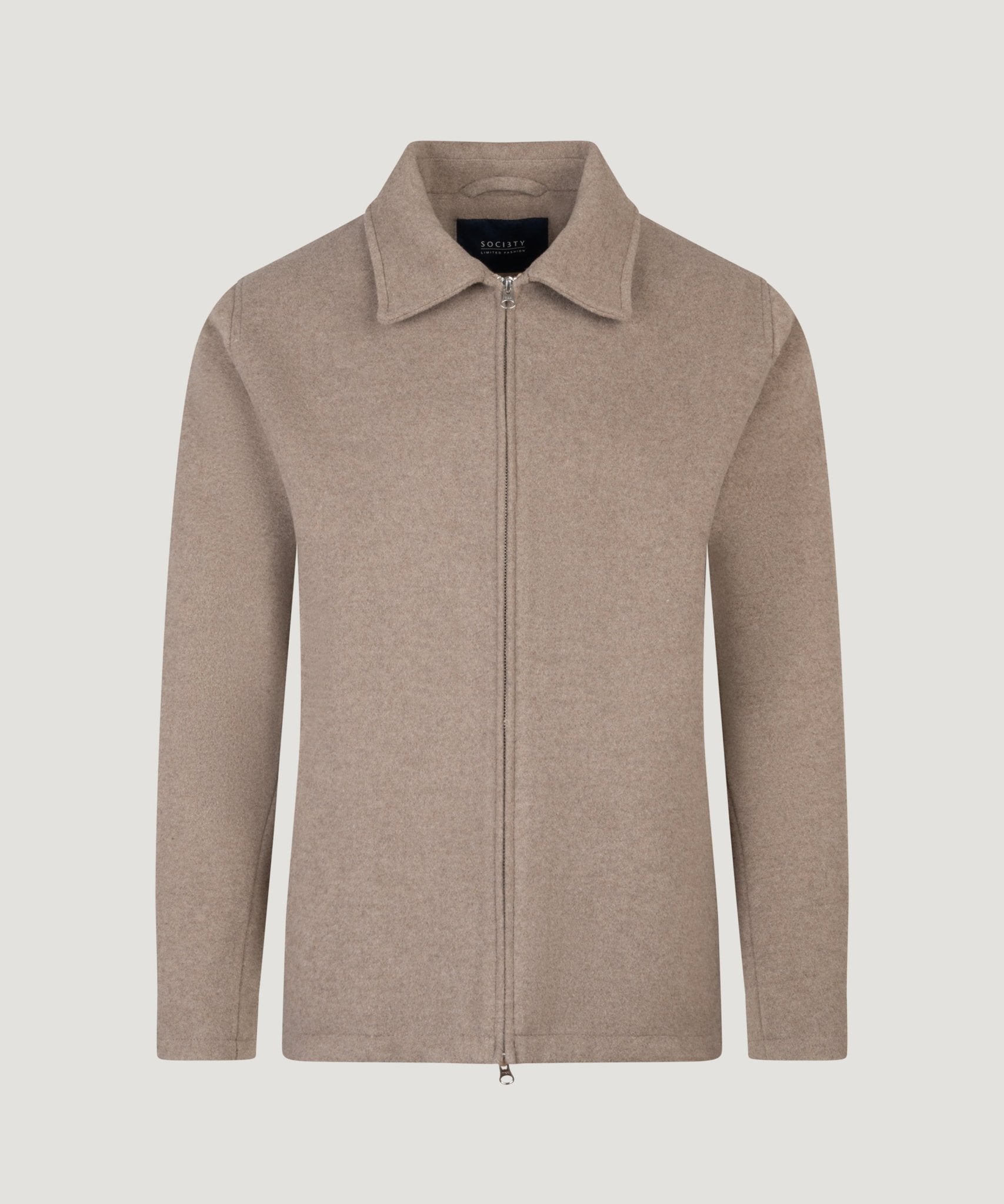 SOCI3TY Limited Fashion Jacket wolmix Lanificio Robertex zand - THE SOCIETY SHOP