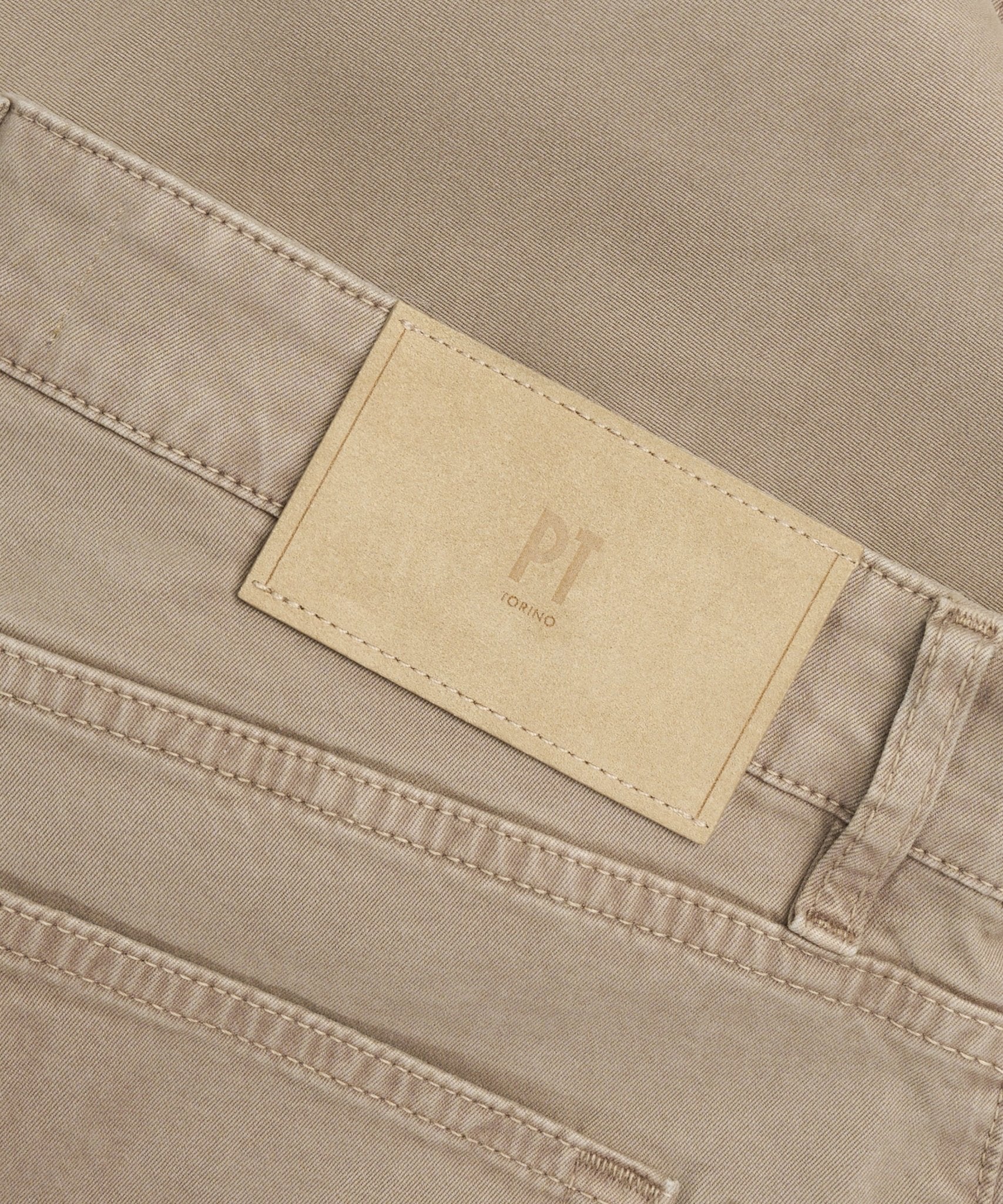 PT Torino Jazz 5 - pocket katoen stretch double dyed bruin - THE SOCIETY SHOP