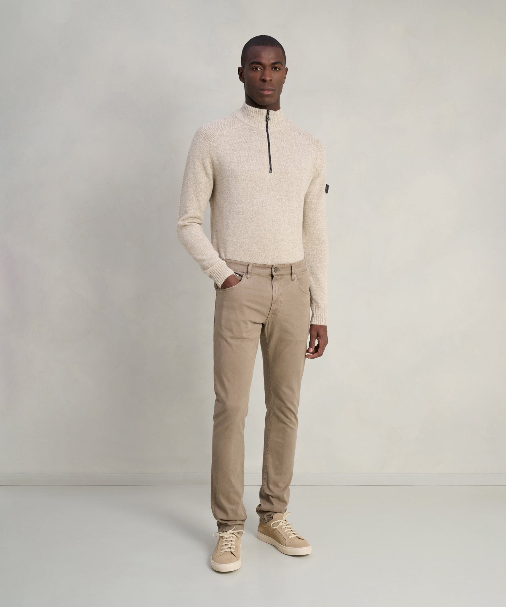 PT Torino Jazz 5 - pocket katoen stretch double dyed bruin - THE SOCIETY SHOP