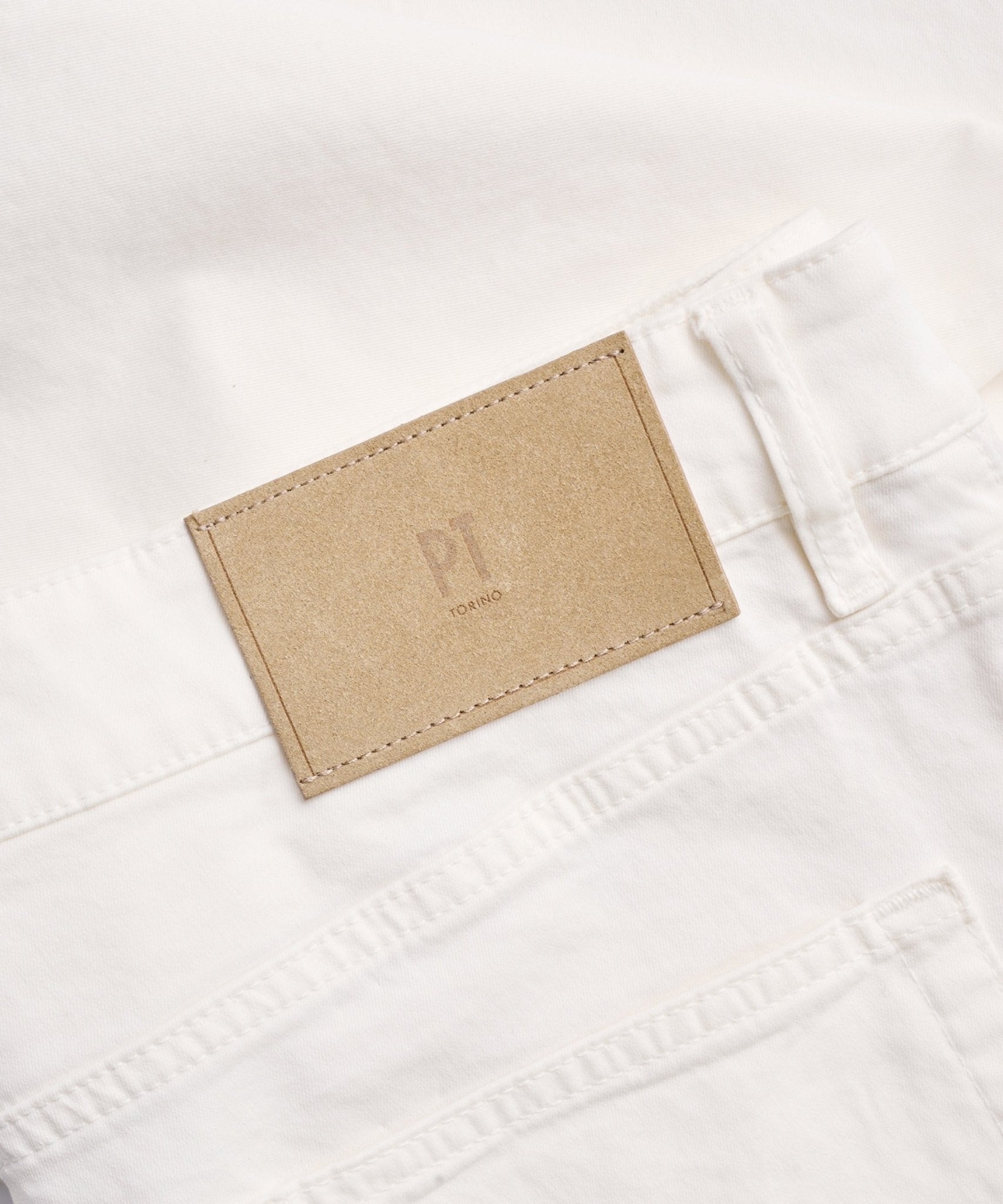 PT Torino Jazz 5 - pocket katoen stretch double dyed off - white - THE SOCIETY SHOP