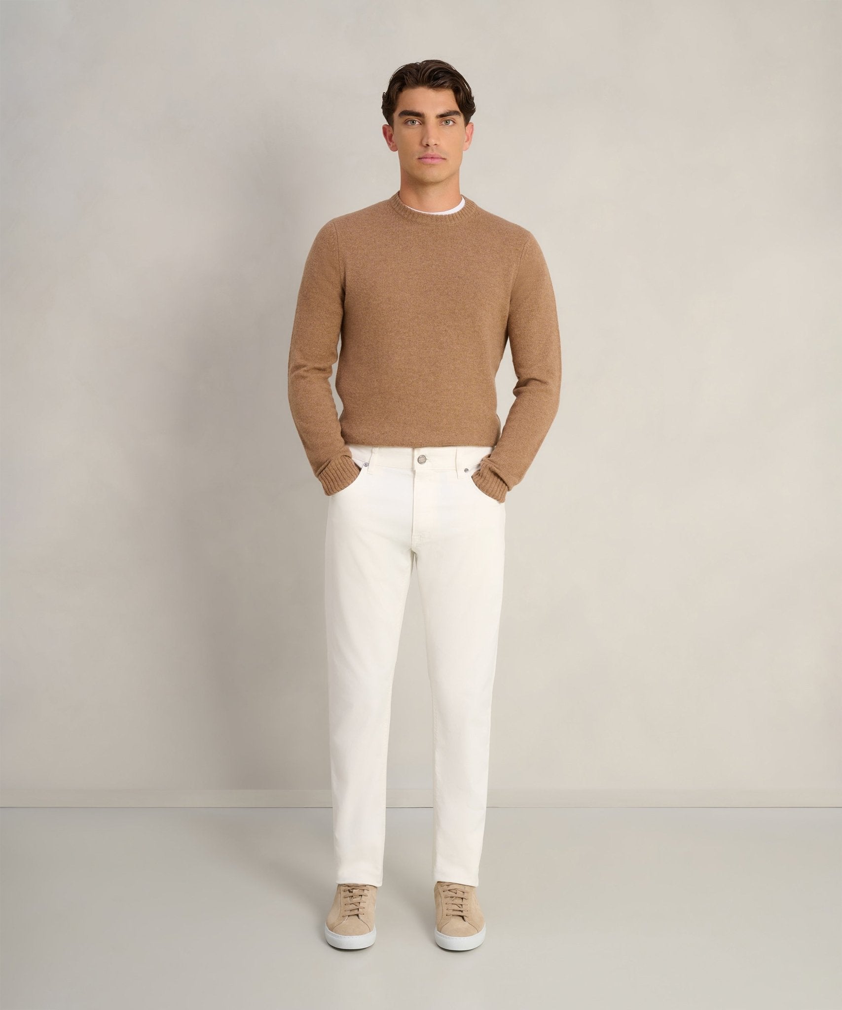 PT Torino Jazz 5 - pocket katoen stretch double dyed off - white - THE SOCIETY SHOP