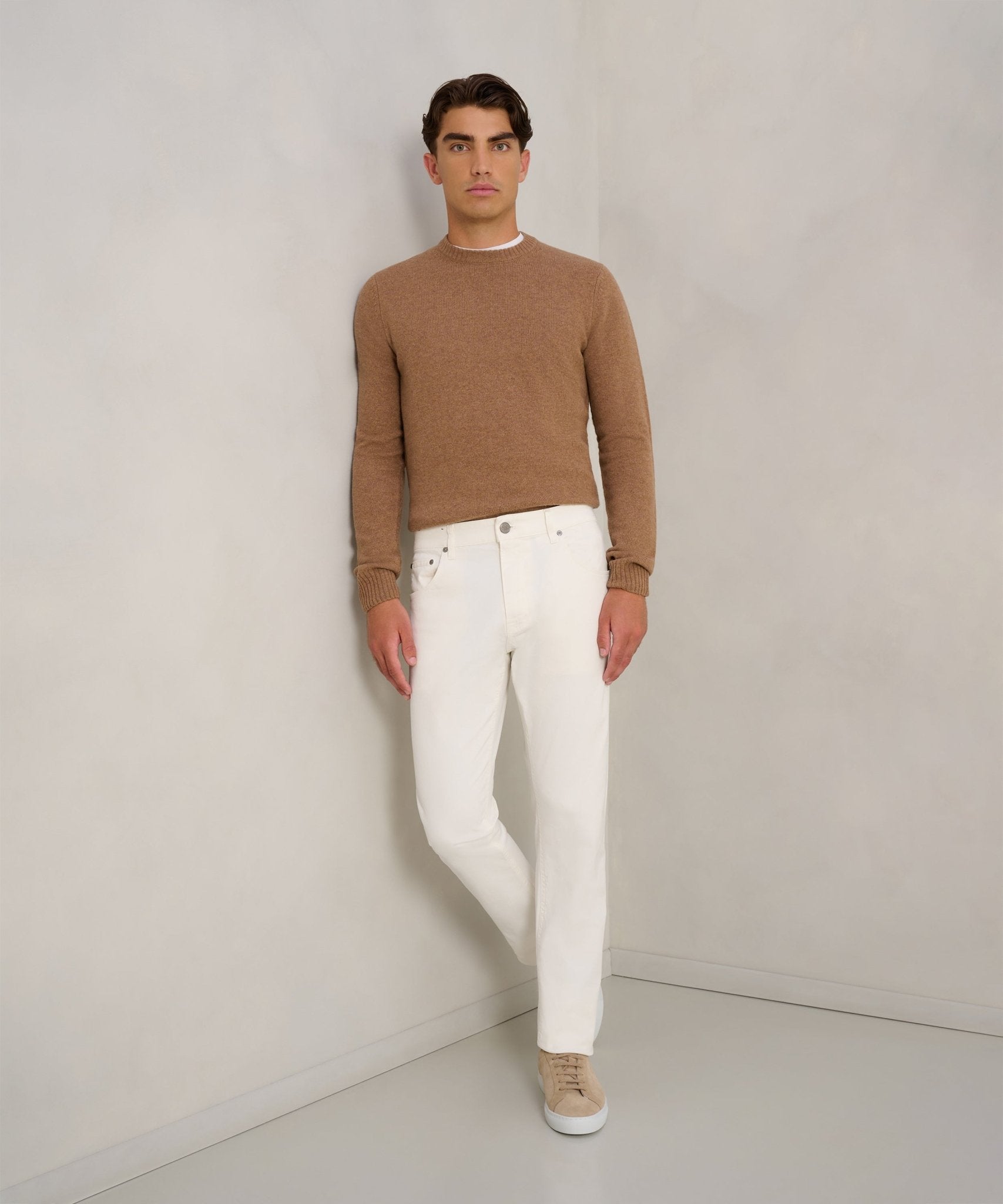 PT Torino Jazz 5 - pocket katoen stretch double dyed off - white - THE SOCIETY SHOP