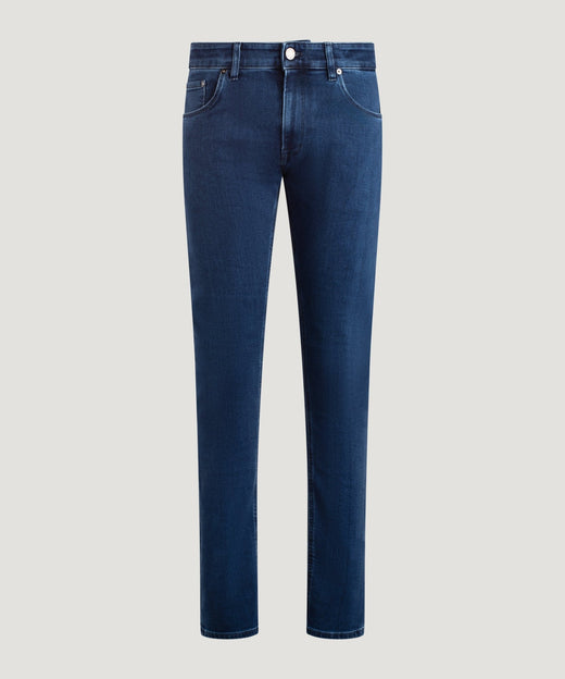 PT Torino Jazz jeans katoen/lyocell stretch mid blue washed - THE SOCIETY SHOP