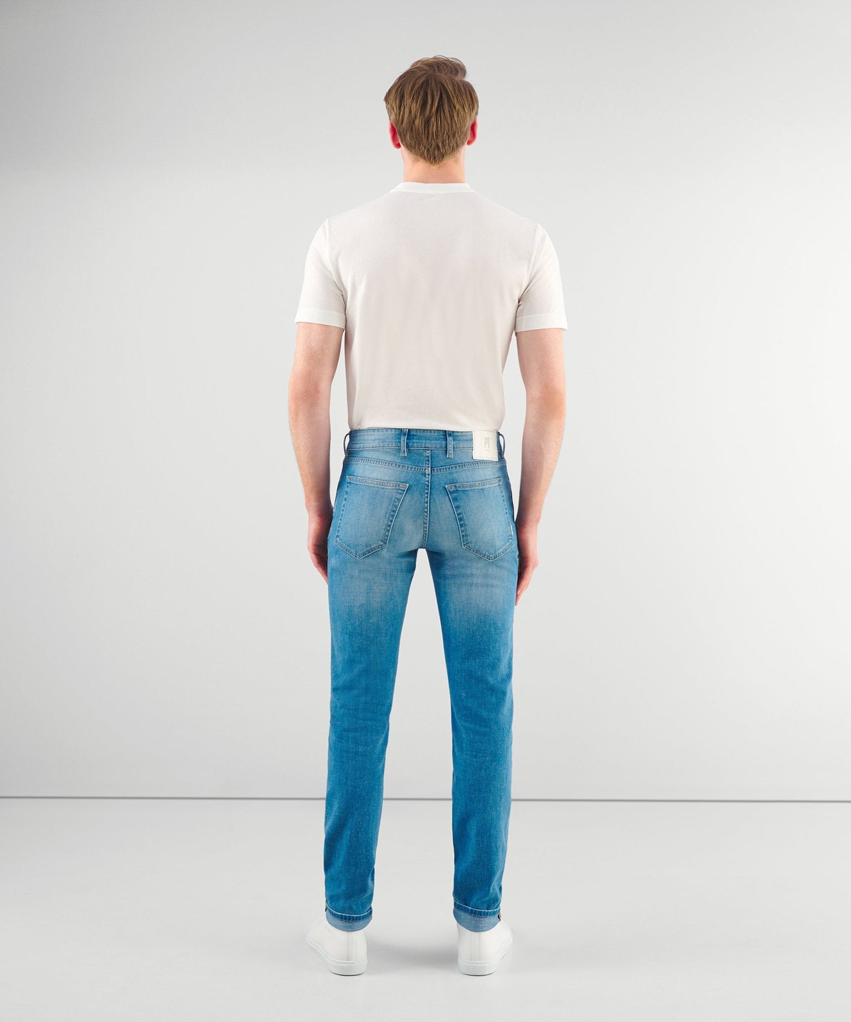 PT Torino Jeans katoen stretch blauw - The Society Shop