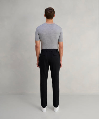 SOCI3TY Jogger chino katoen jersey zwart - The Society Shop