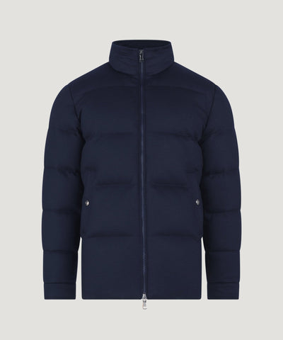 Fradi Kevin donsjas wolblend donkerblauw - The Society Shop
