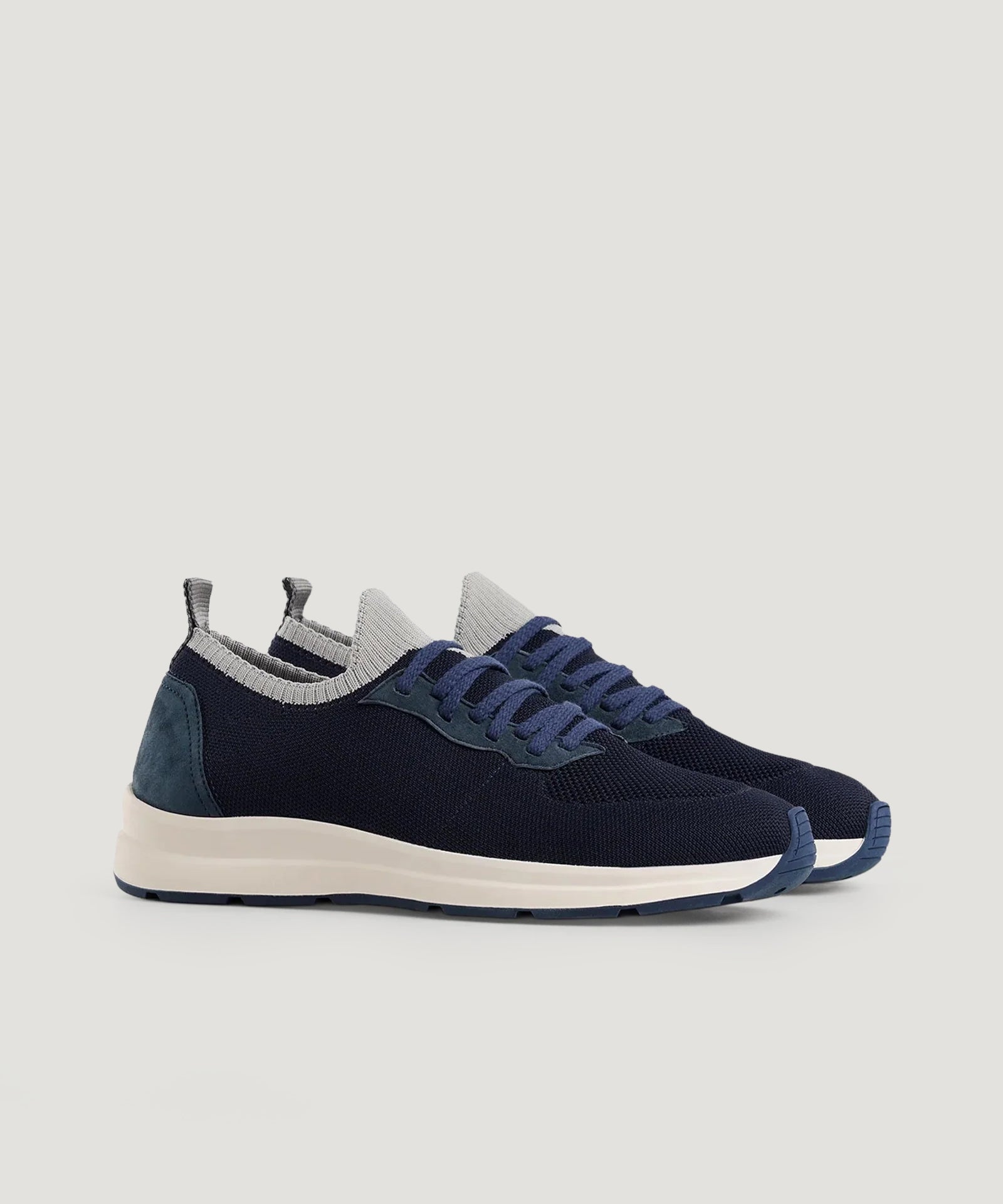 SOCI3TY Knitted runner wol/katoen donkerblauw - THE SOCIETY SHOP