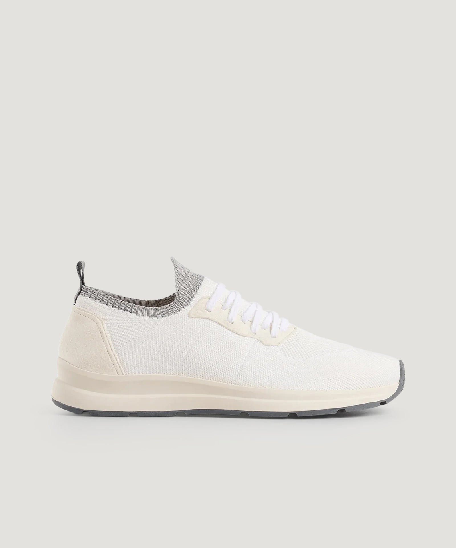 SOCI3TY Knitted runner wol/katoen off - white - THE SOCIETY SHOP