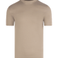 SOCI3TY Lange mouw T-shirt taupe katoen - The Society Shop