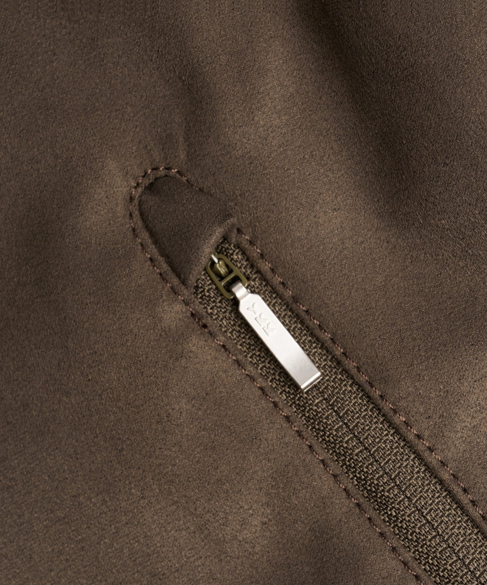 SOCI3TY Lexington jacket faux suède bruin - THE SOCIETY SHOP