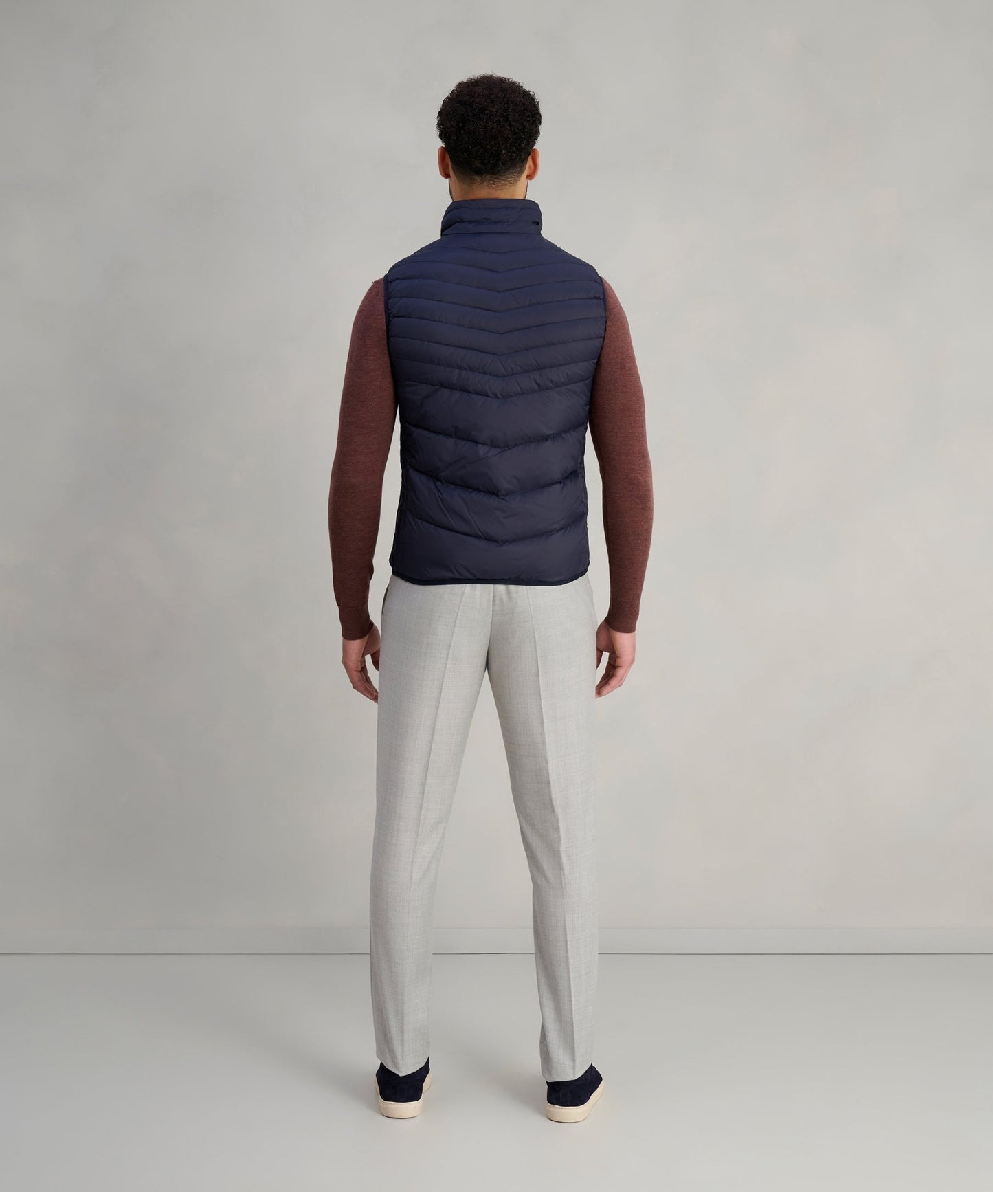 SOCI3TY Light down bodywarmer donkerblauw - The Society Shop