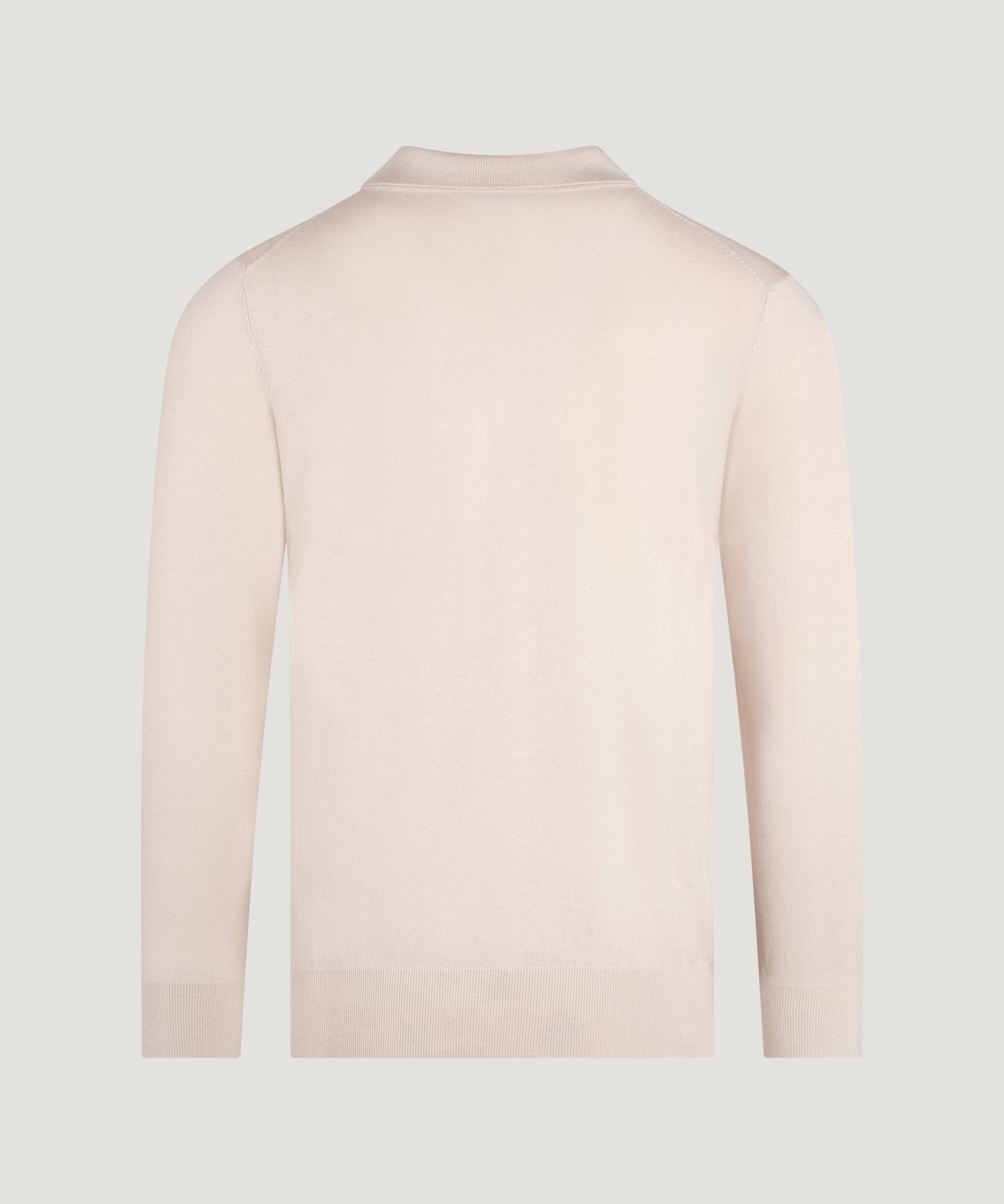 SOCI3TY Limited Fashion Long sleeve polo Cotton Cashmere off - white - THE SOCIETY SHOP