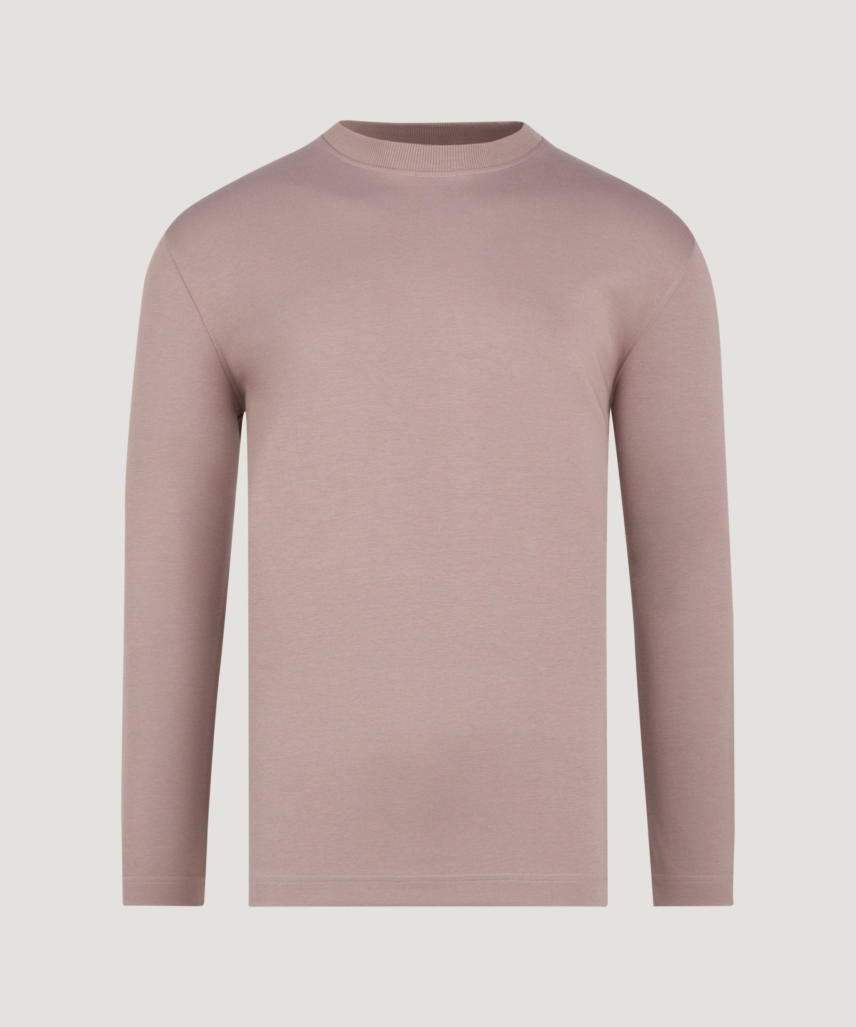 SOCI3TY Long sleeve T-shirt soft touch katoen/polyester oud roze - THE SOCIETY SHOP