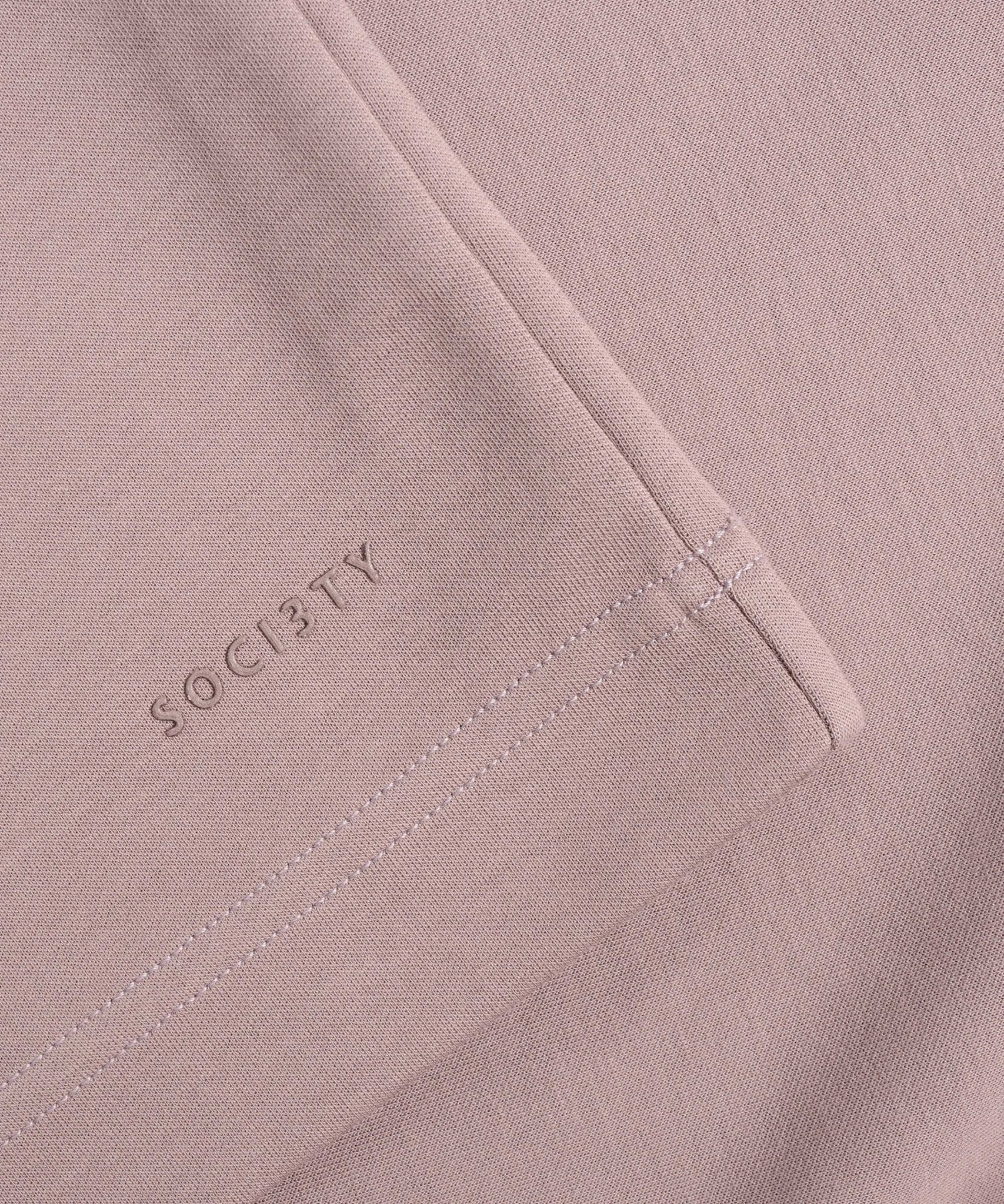 SOCI3TY Long sleeve T-shirt soft touch katoen/polyester oud roze - THE SOCIETY SHOP