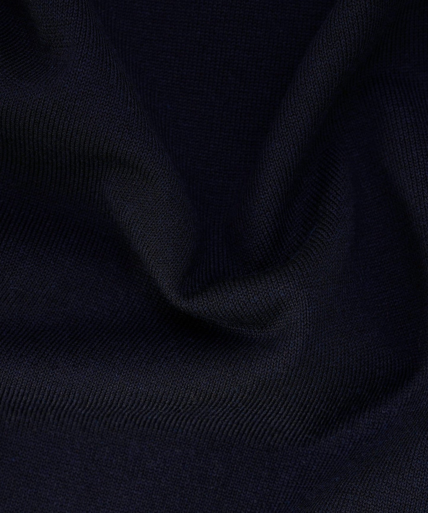 Profuomo Luxury basic half - zip trui Tencel/katoen/zijde donkerblauw - The Society Shop