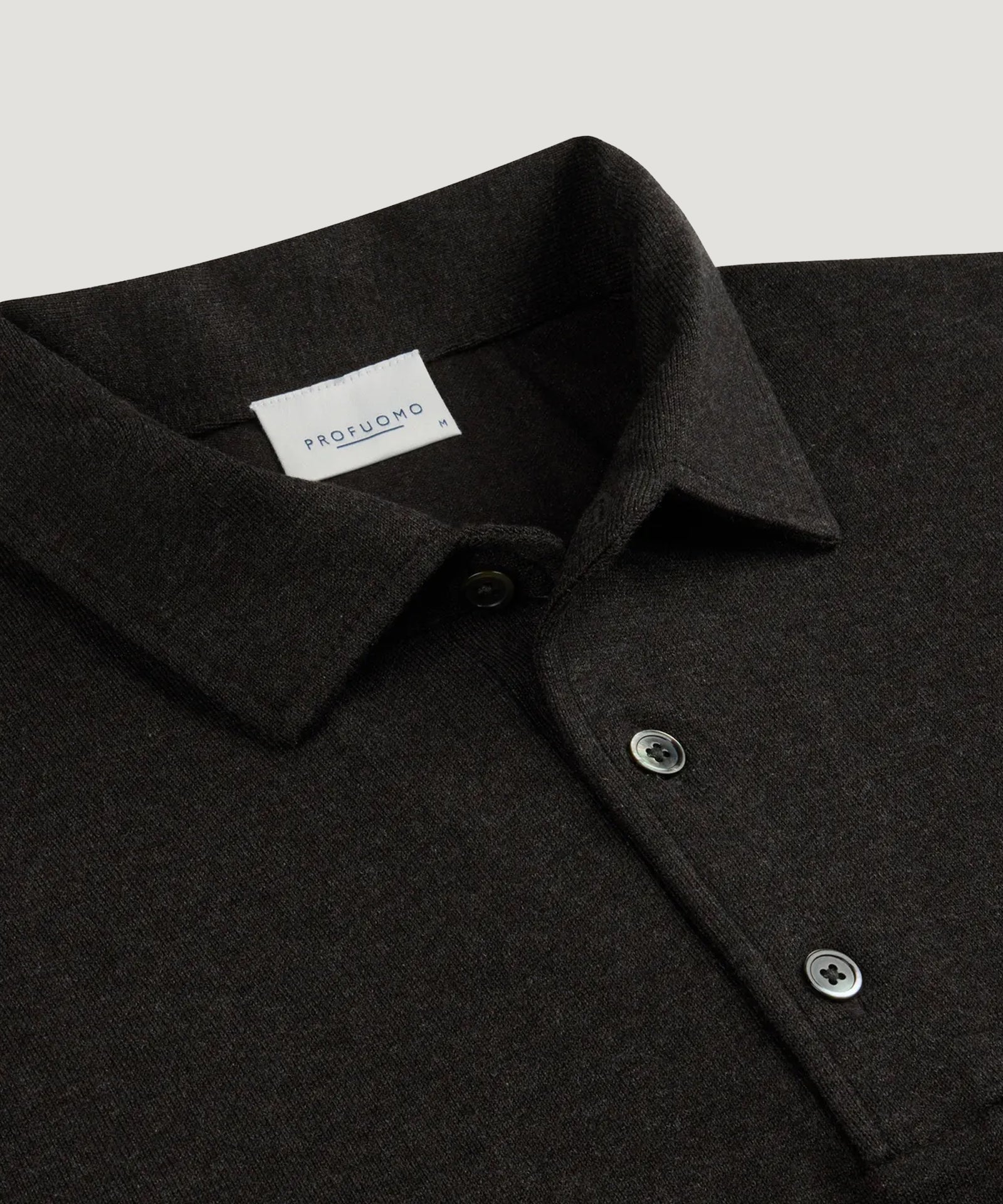 Profuomo Luxury Basic one piece polo donkerbruin - THE SOCIETY SHOP