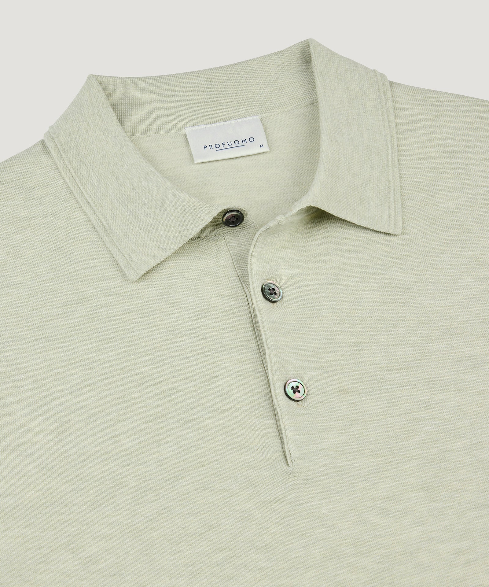 Profuomo Luxury basic polo lichtgroen - THE SOCIETY SHOP