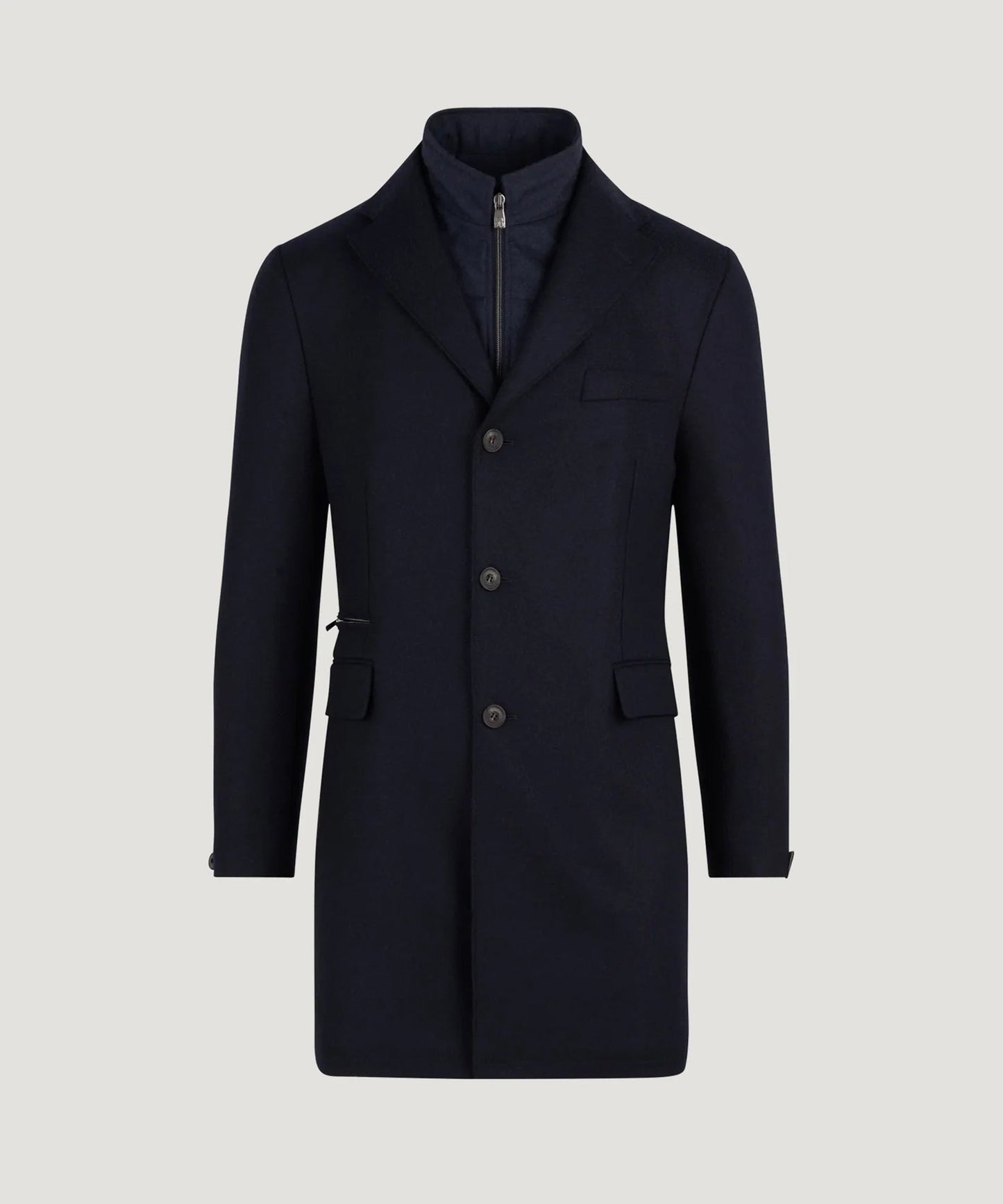 Corneliani Mantel wol donkerblauw - The Society Shop