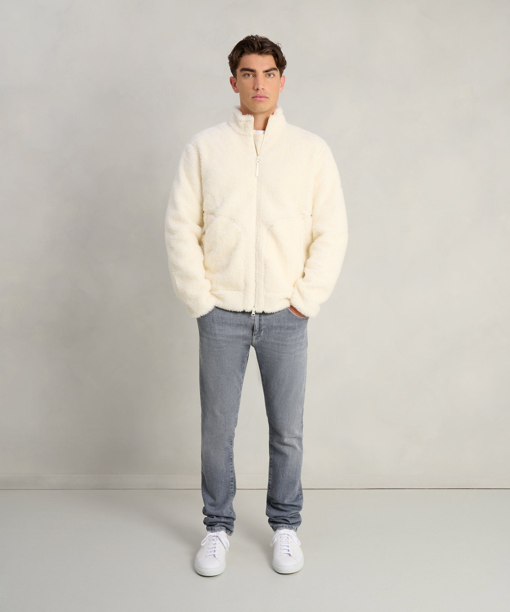 ICEBREAKER Merino 560 RealFleece™ High Pile vest off - white - THE SOCIETY SHOP