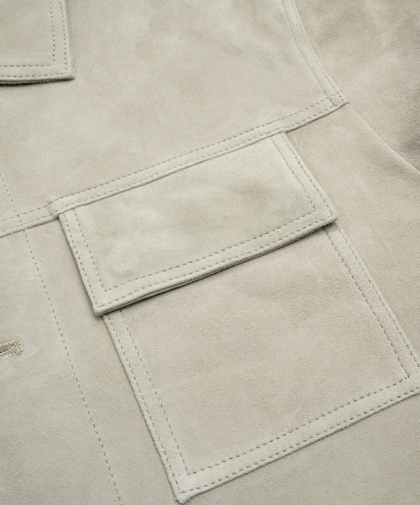 SOCI3TY Limited Fashion Mex overshirt suède bamboegroen - THE SOCIETY SHOP