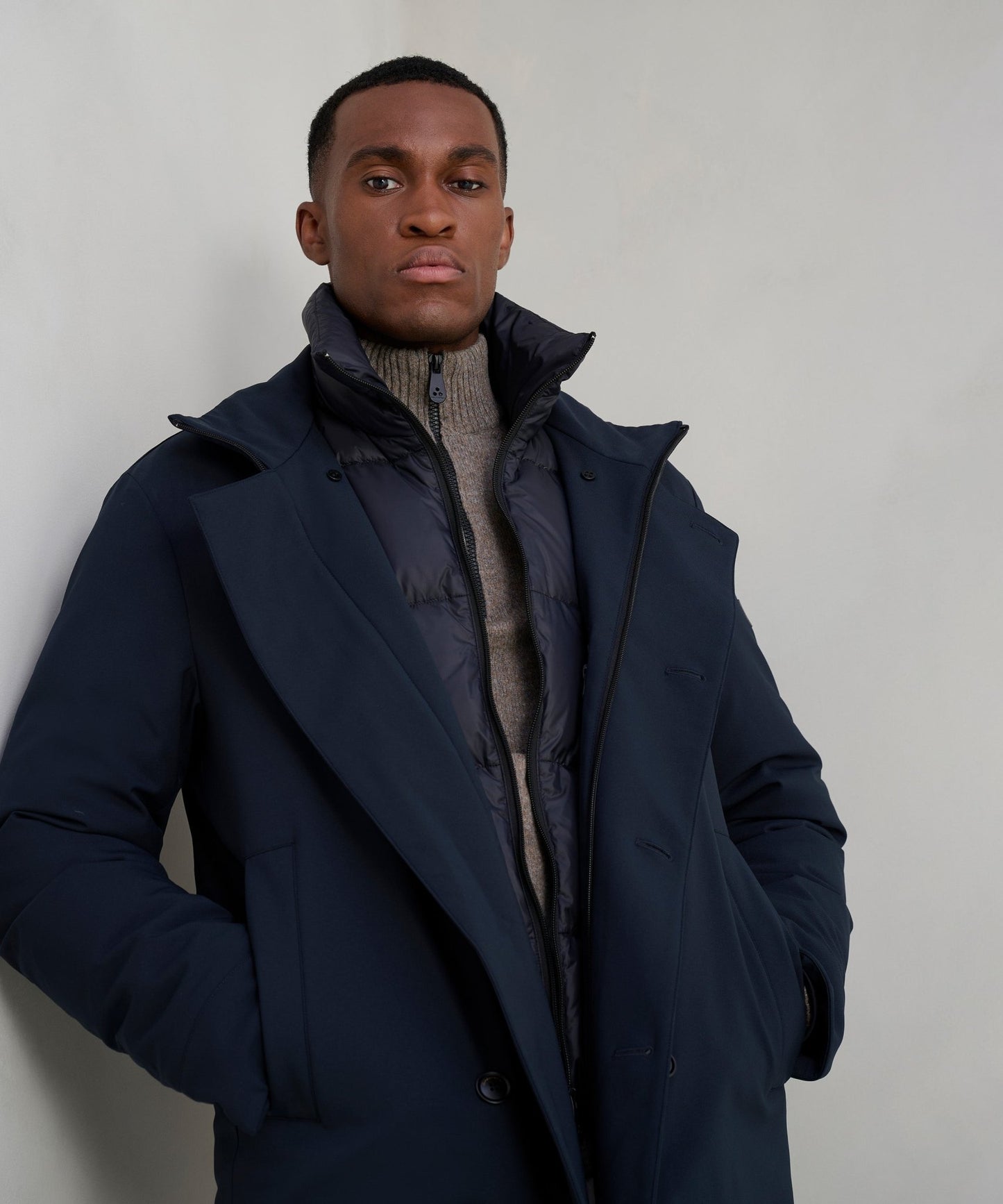 Peuterey Militao TJ Tech Peacoat donkerblauw - The Society Shop