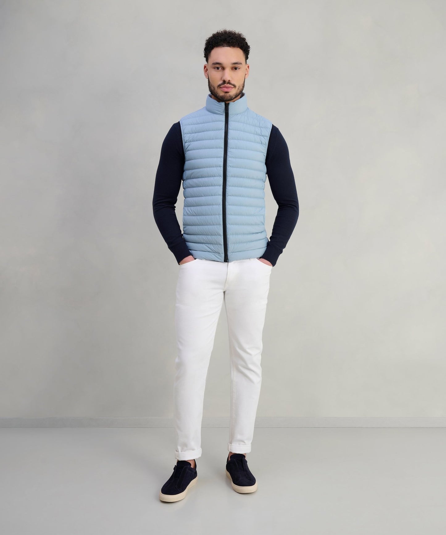 Peuterey Moise 02 down bodywarmer lichtblauw - The Society Shop