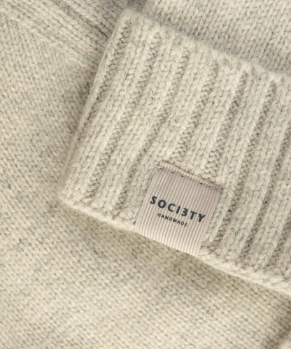 SOCI3TY Muts wol/kasjmier lichtgrijs - The Society Shop