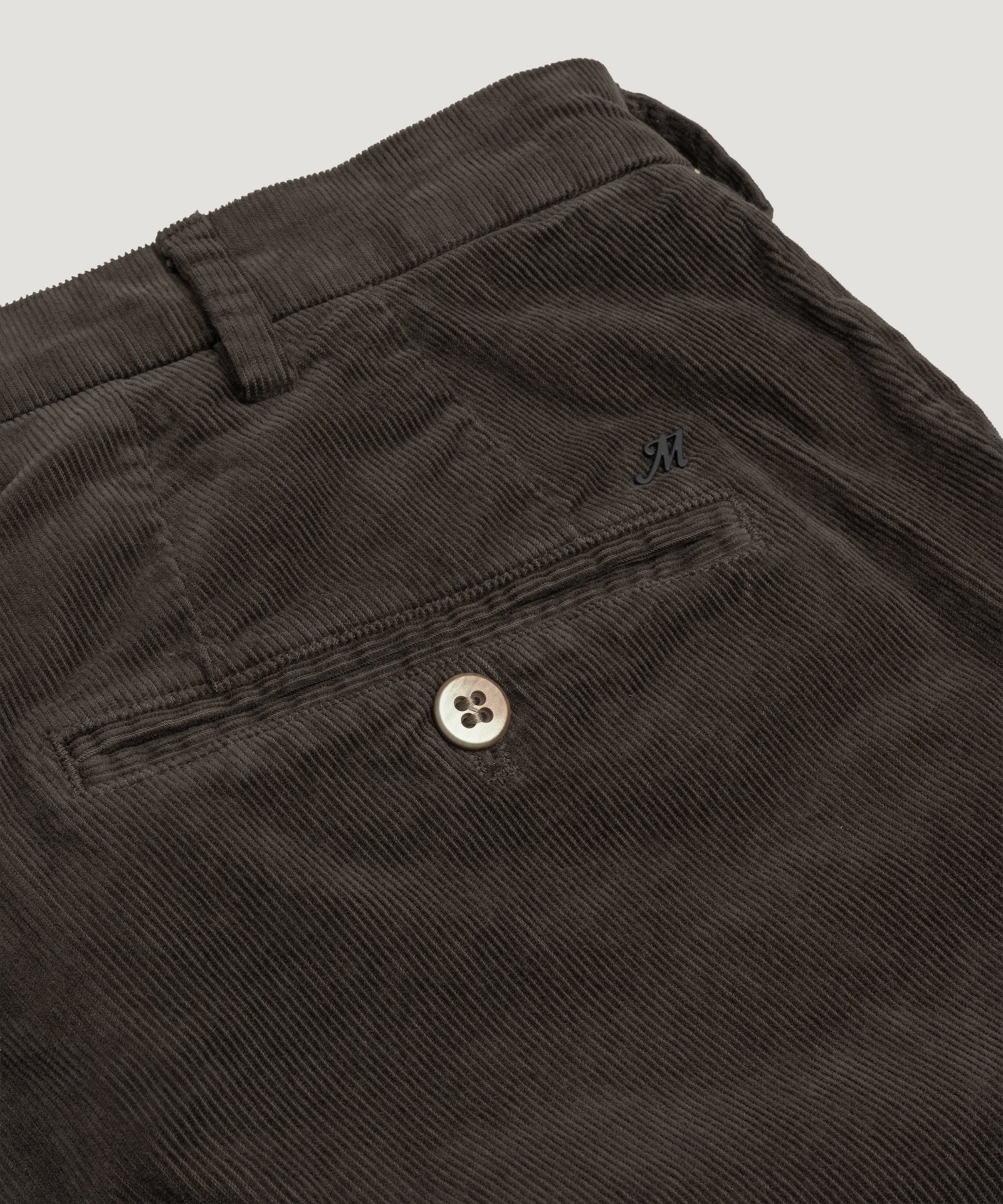 Mason's New York Style chino corduroy katoen stretch donkerbruin - THE SOCIETY SHOP