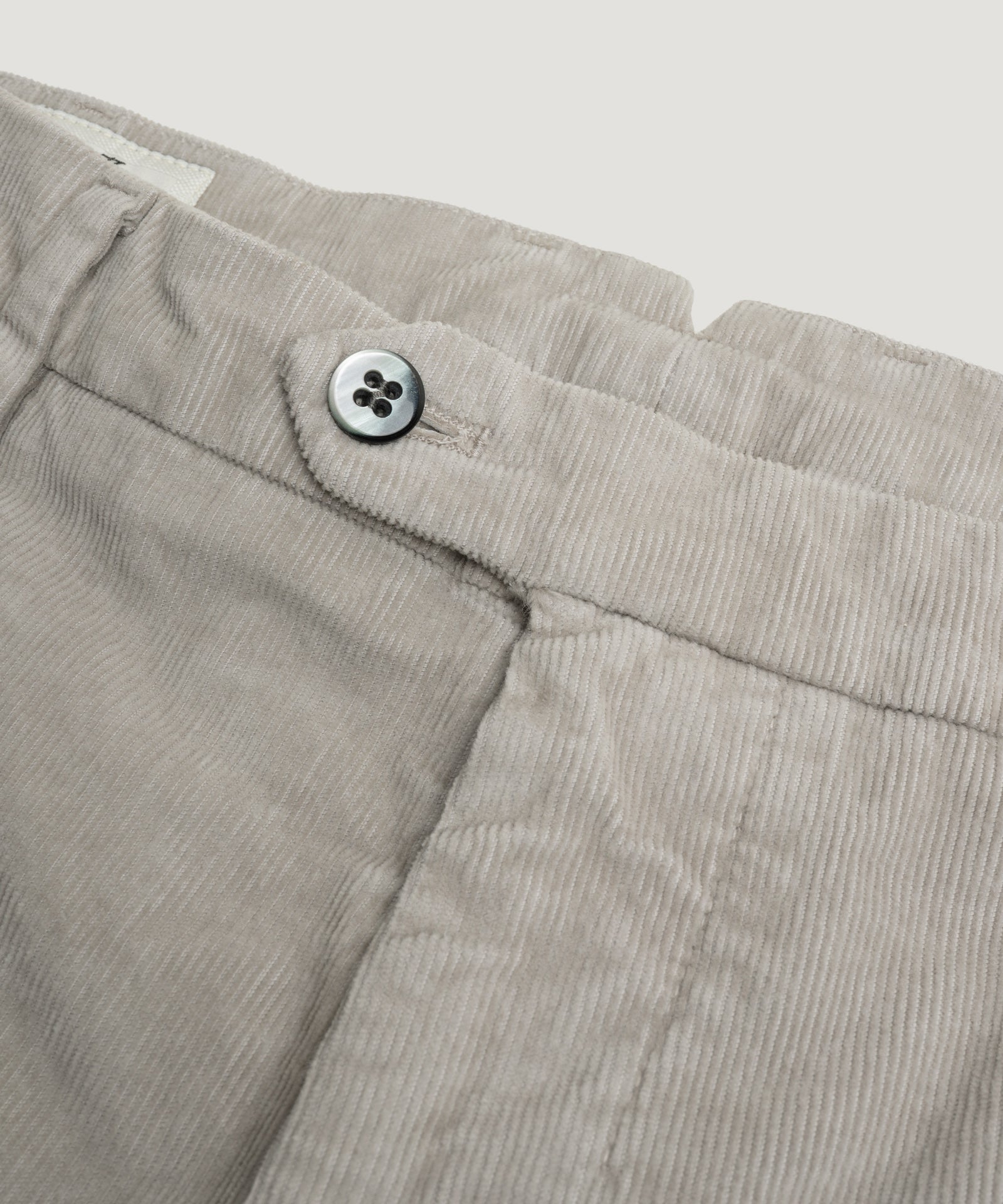 Mason's New York Style chino corduroy katoen stretch grijsbeige - THE SOCIETY SHOP
