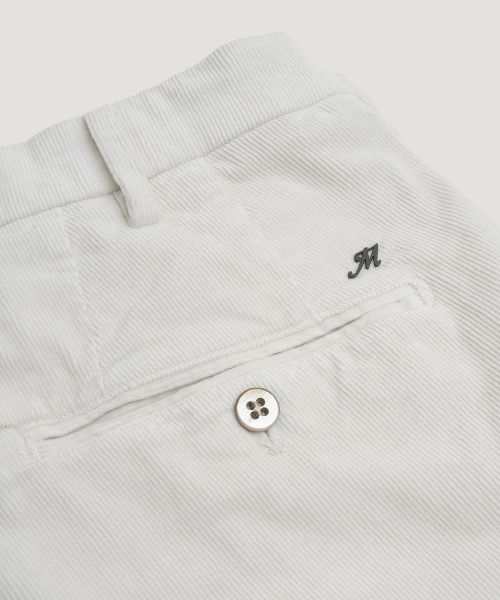 Mason's New York Style chino corduroy katoen stretch off-white - THE SOCIETY SHOP