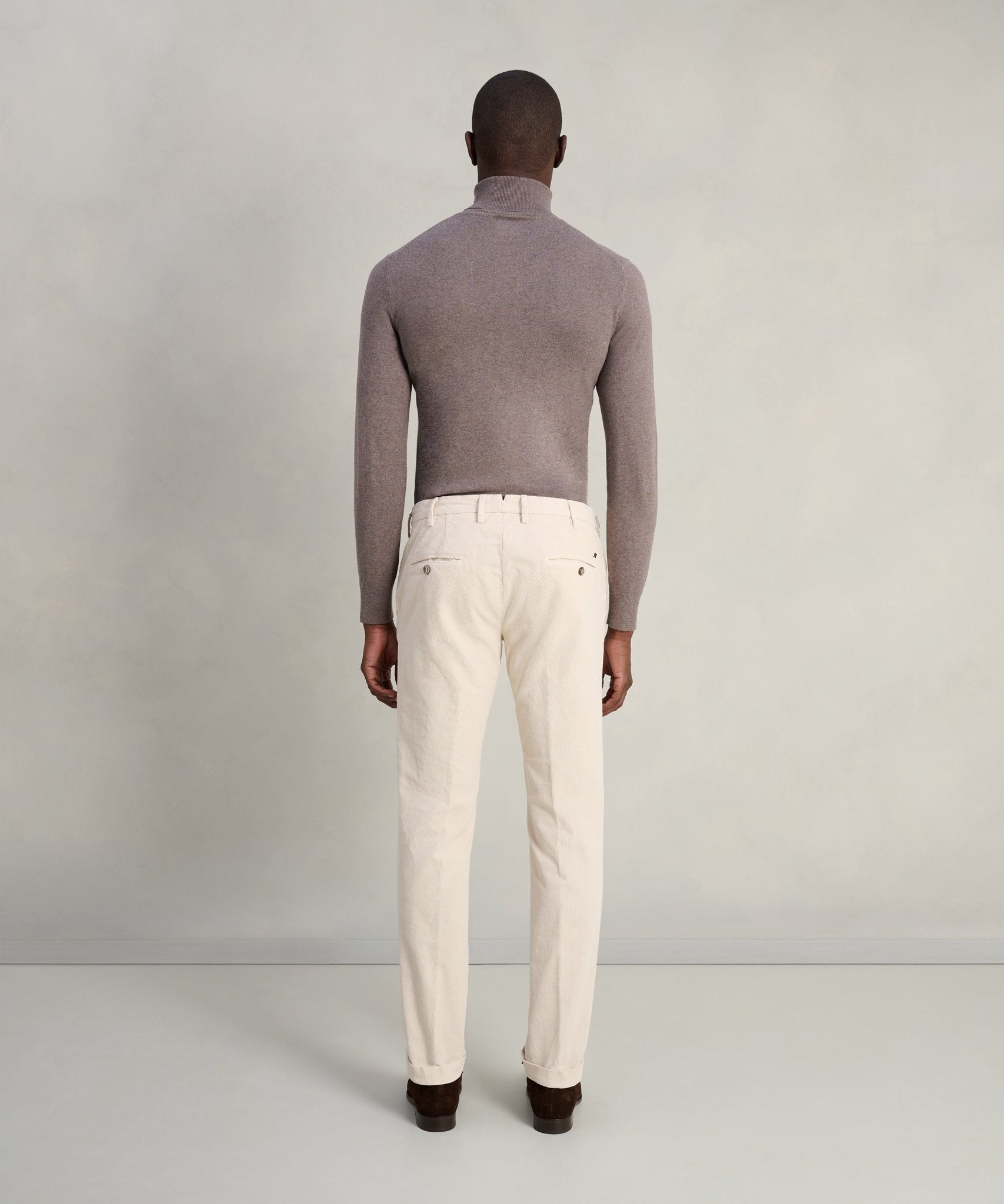 Mason's New York style chino gewassen katoen corduroy stretch off - white - THE SOCIETY SHOP
