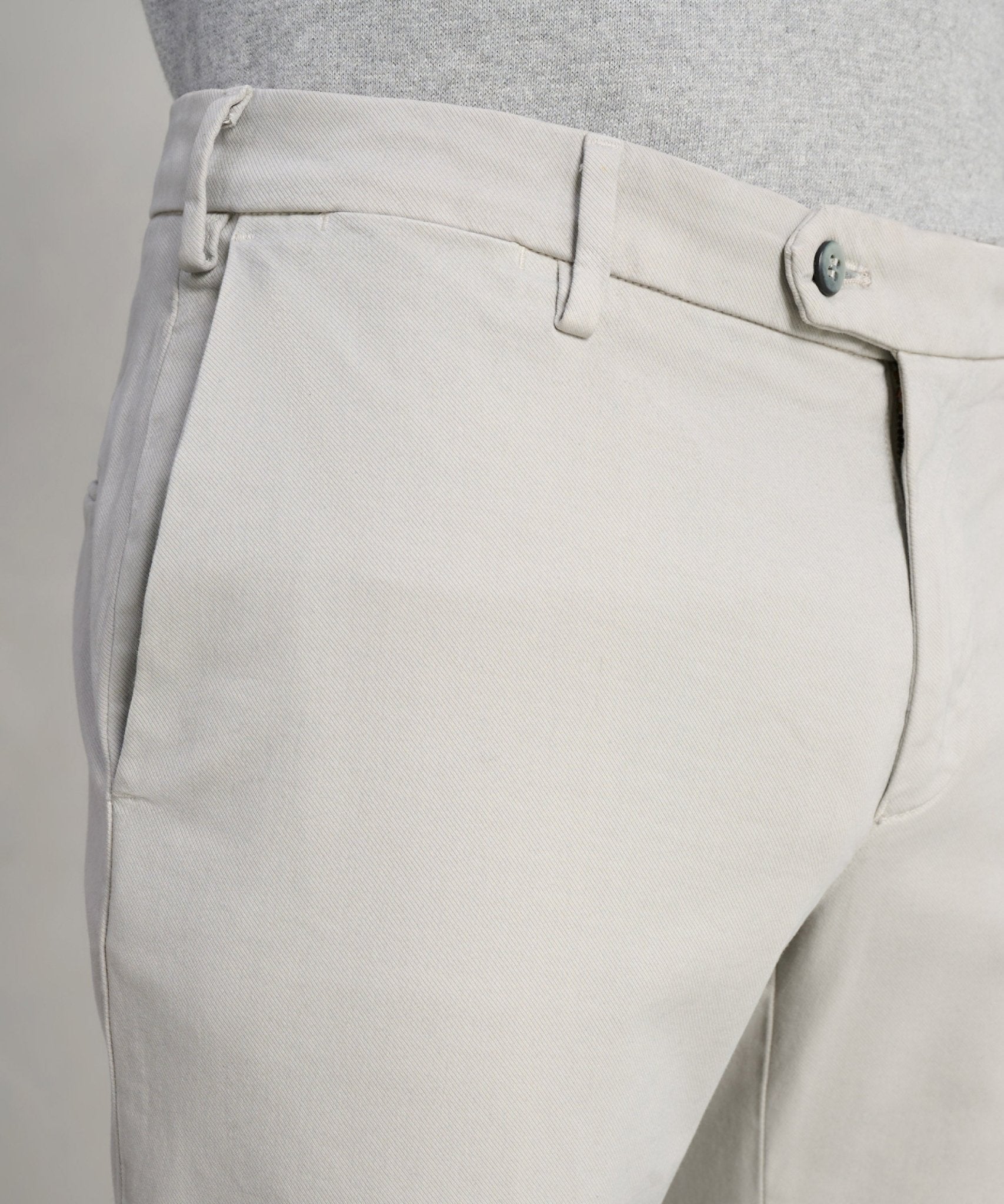 Mason's New York style chino katoen/modal stretch grijs - THE SOCIETY SHOP