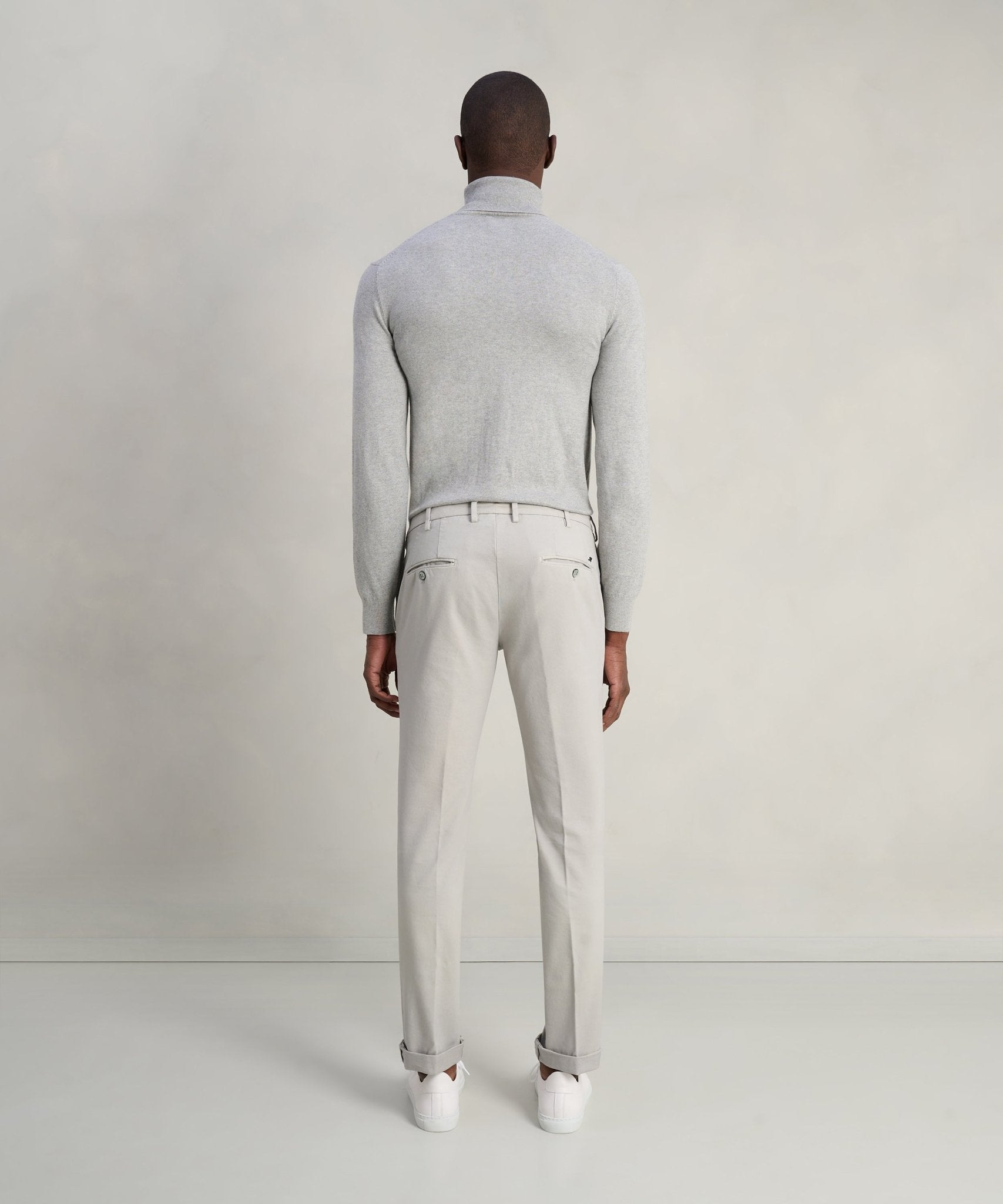 Mason's New York style chino katoen/modal stretch grijs - THE SOCIETY SHOP
